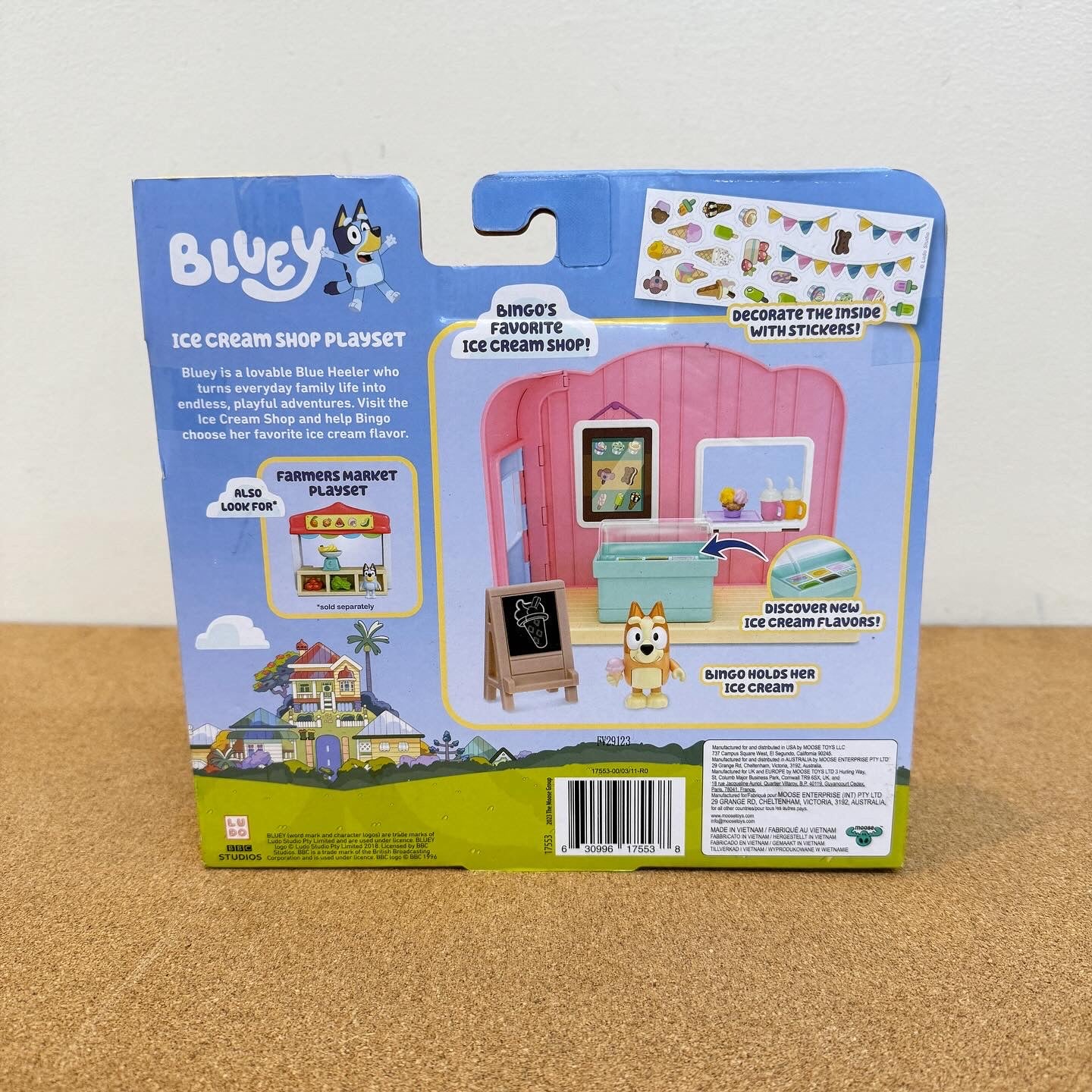 Bluey Mini Ice Cream Shop Playset