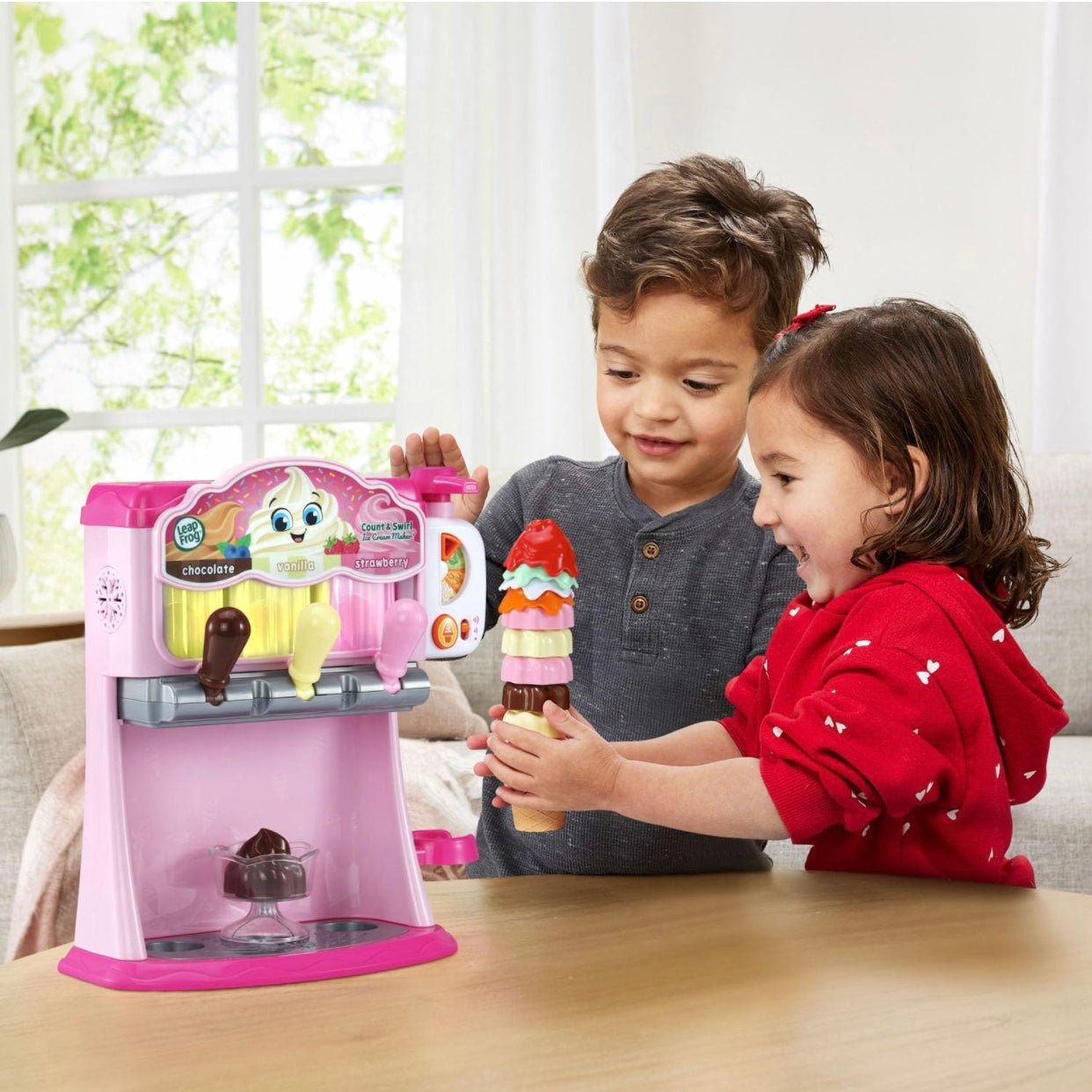 Leap Frog Count & Swirl Ice Cream Maker Playset - Pink