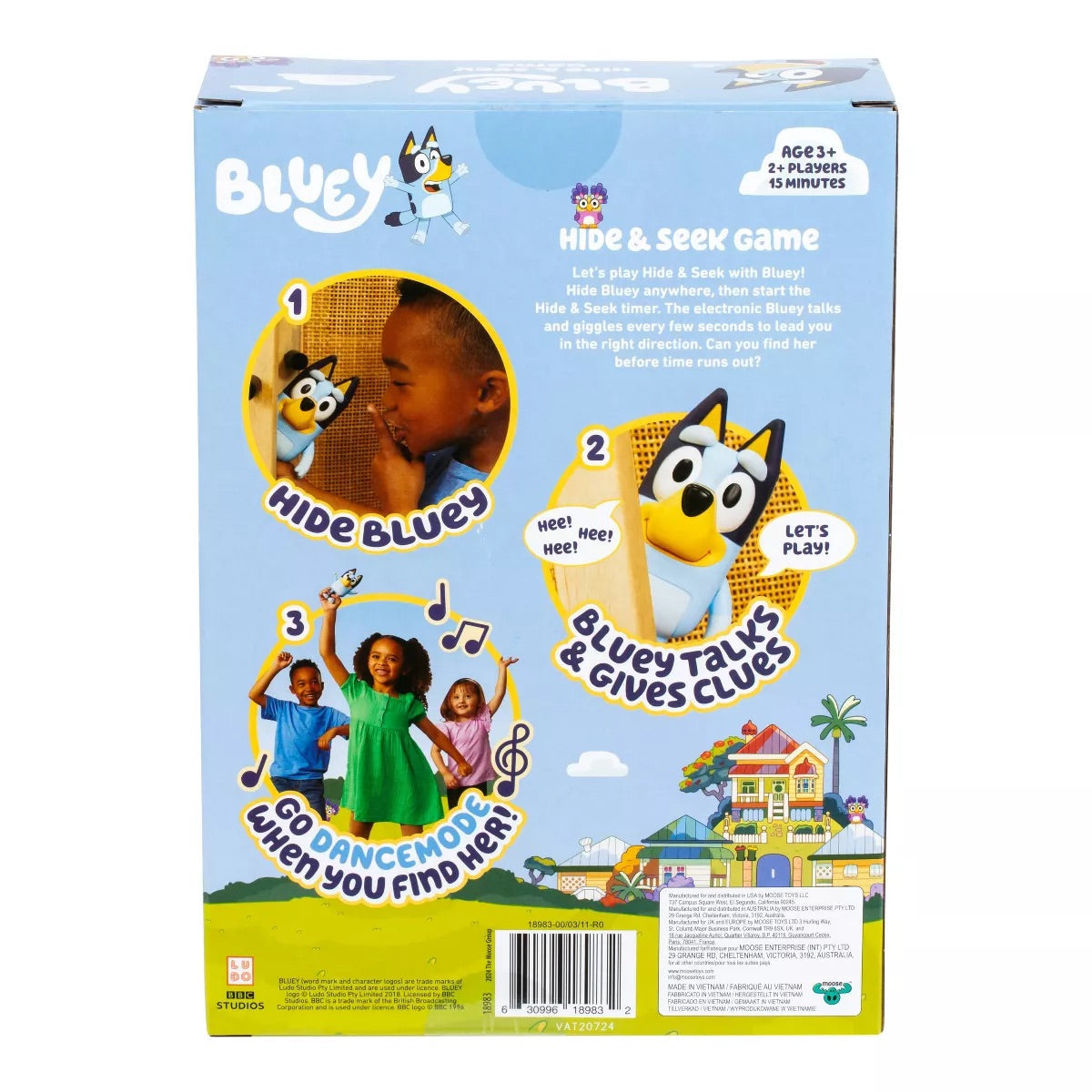 Bluey Hide & Seek Talking Figure Game