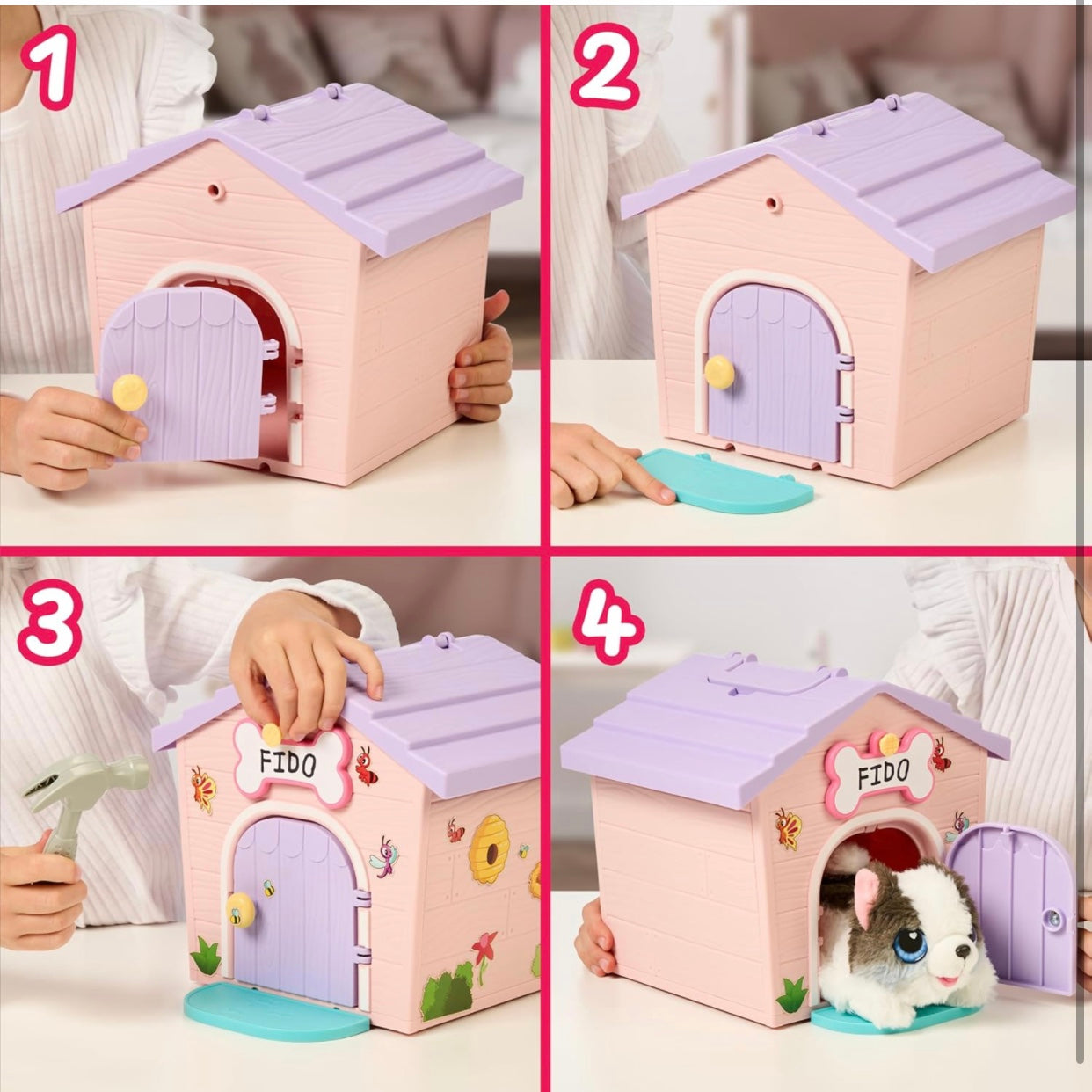 Little Live Pets Puppy’s Homes Minis - Pink & Purple