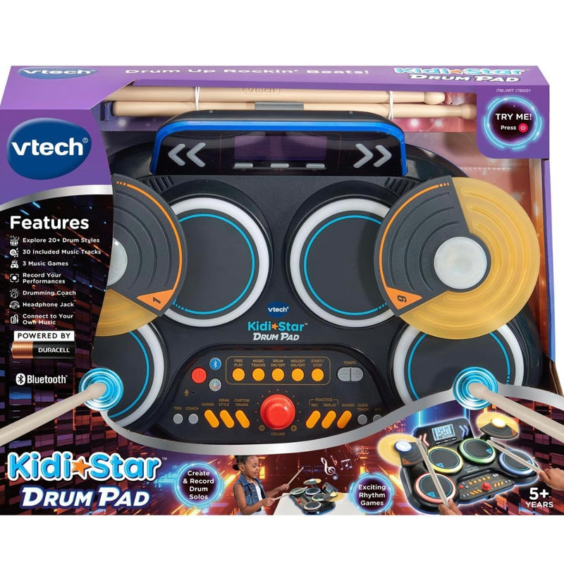 VTech Kidi Star Drum Pad - Black
