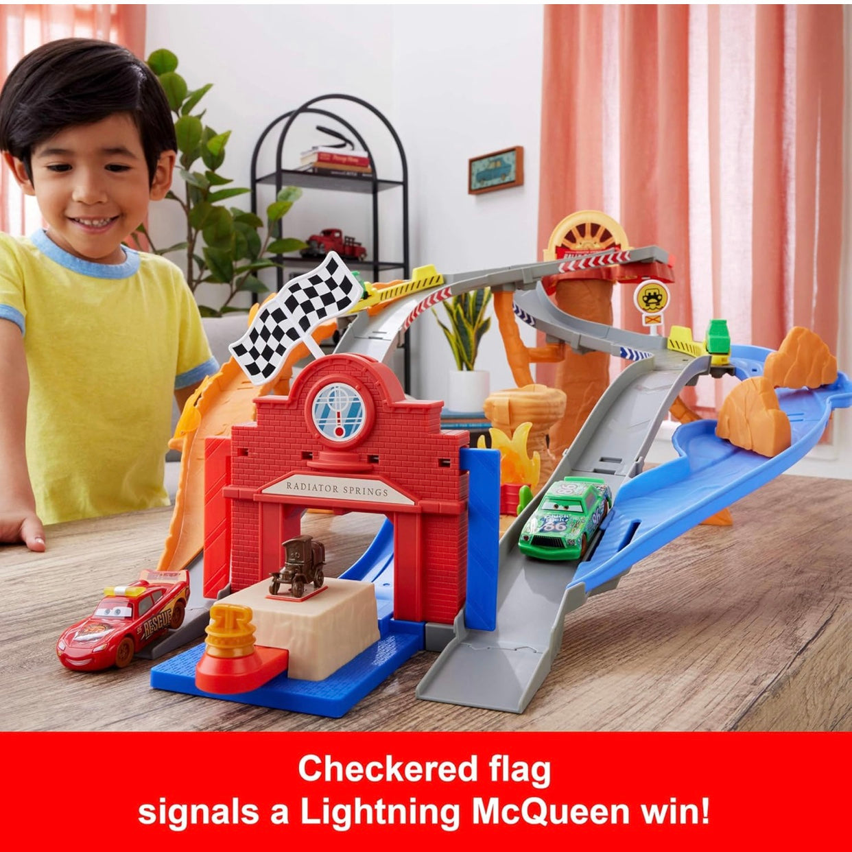 Disney and Pixar Cars Rescue Road Raceway Playset