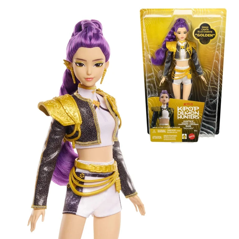 Kpop Demon Hunters HUNTR/X Rumi “Golden” Singing Doll