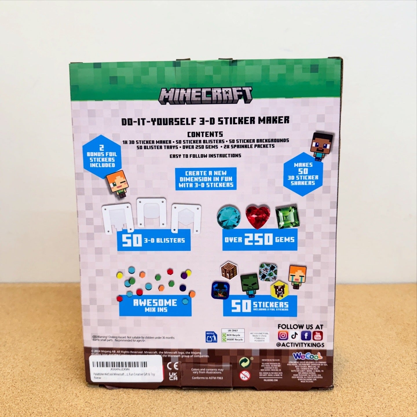 Paladone Wecool Minecraft Creeper DIY 3D Sticker Maker