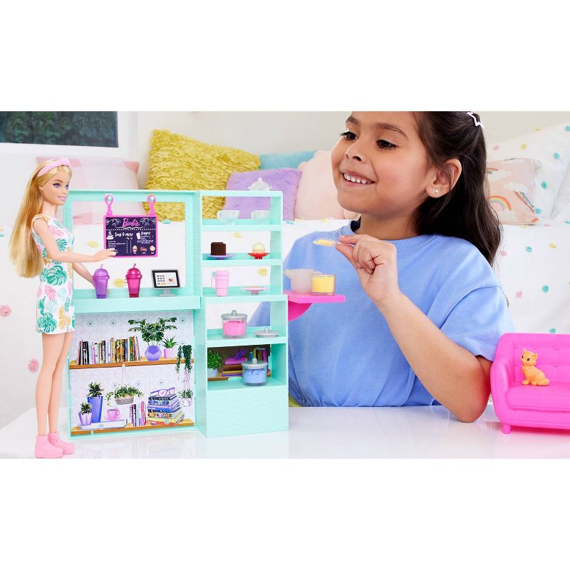 Barbie Cute N’ Cozy Cafe Doll and Playset