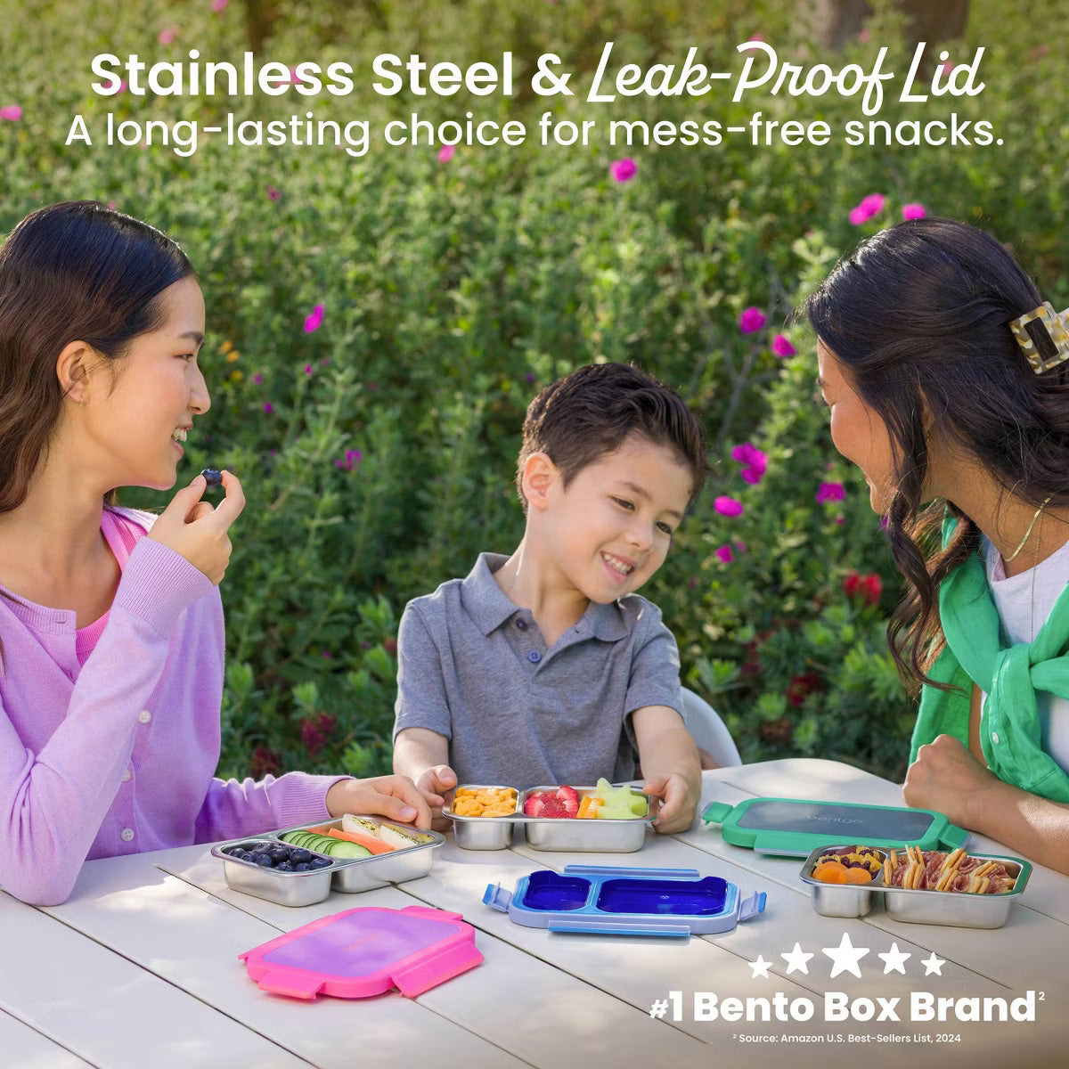 Bentgo EC Kid’s’ Stainless Steel Lunchbox - Strawberry
