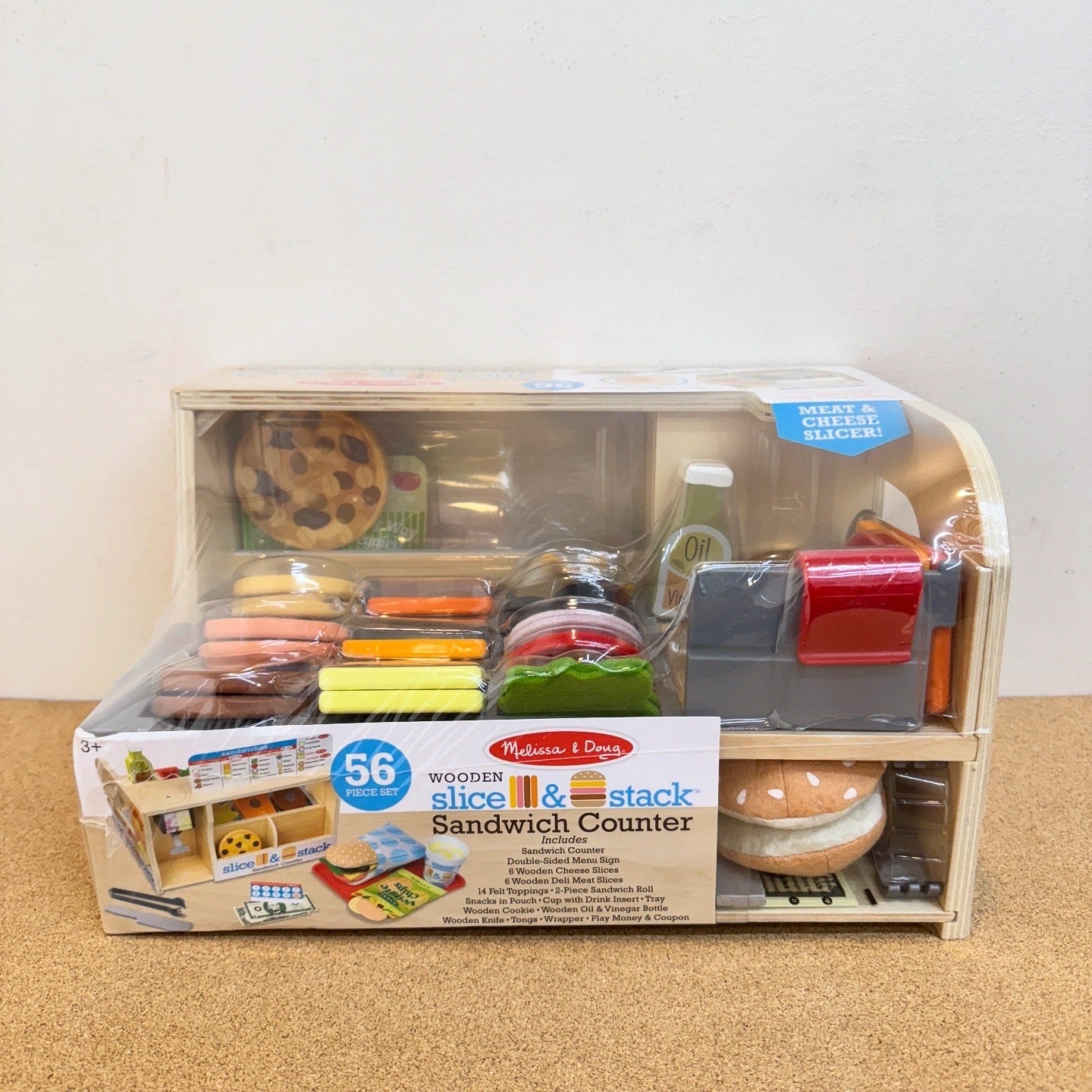 Melissa & Dough Wooden Slice & Stack Sandwich Counter