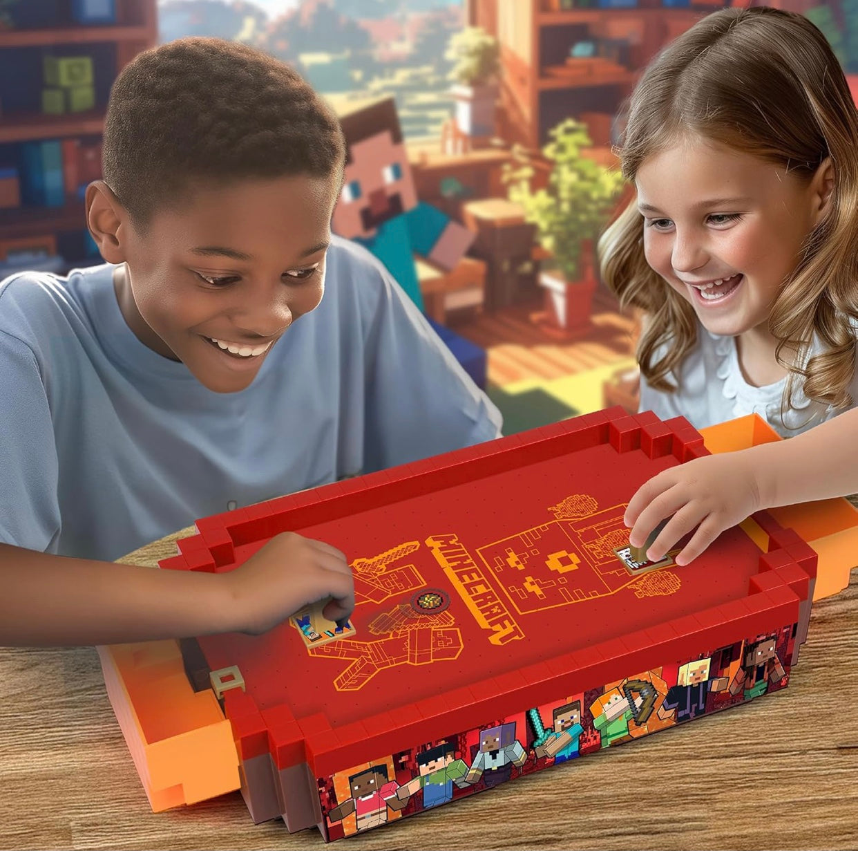 Minecraft Arcade Air Hockey - Nether Core Series Tabletop Game
