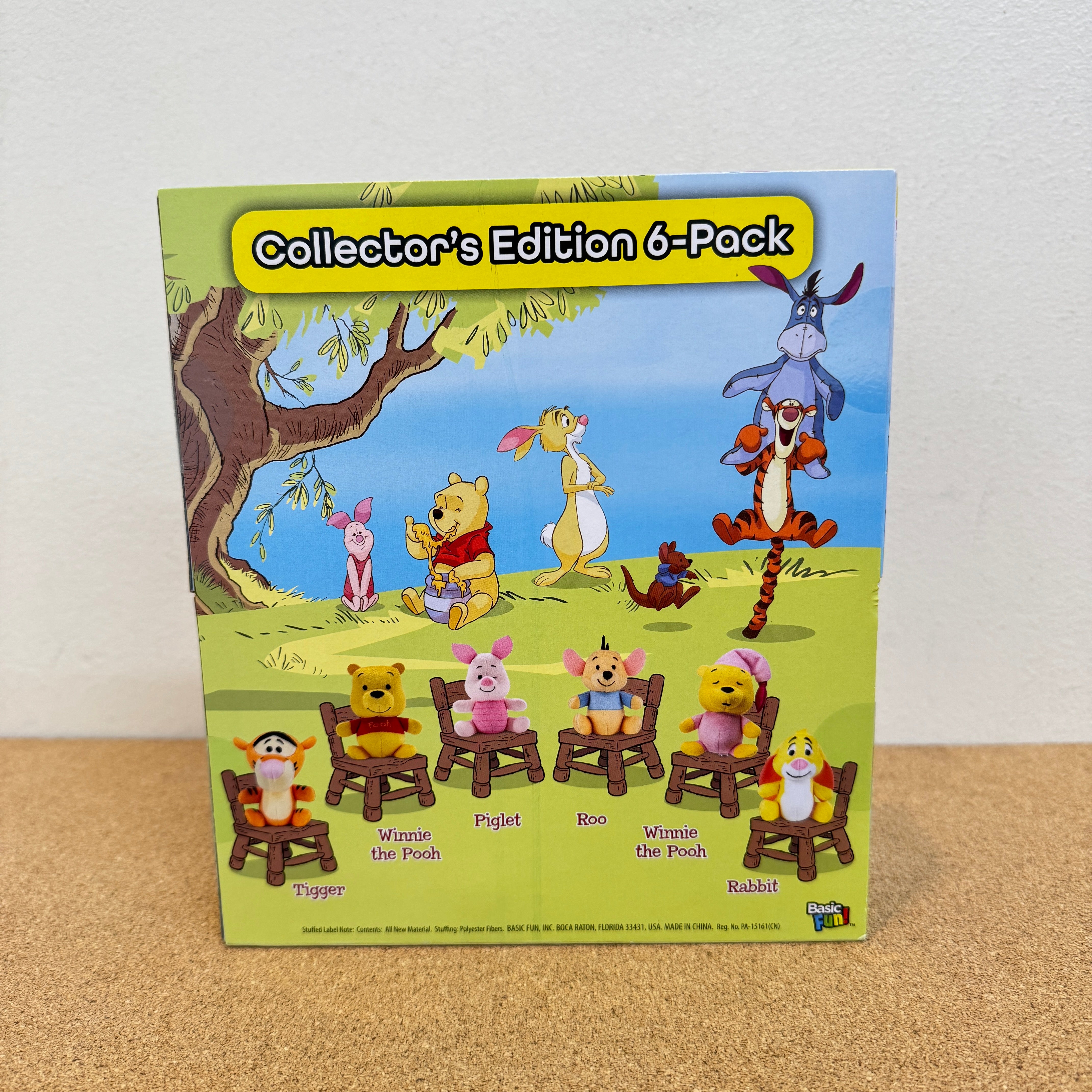 Winnie the Pooh ミニチュアセット 全3巻 Micro Teenies Wennie The Pooh and Pals Miniature Plush Figure 6PK