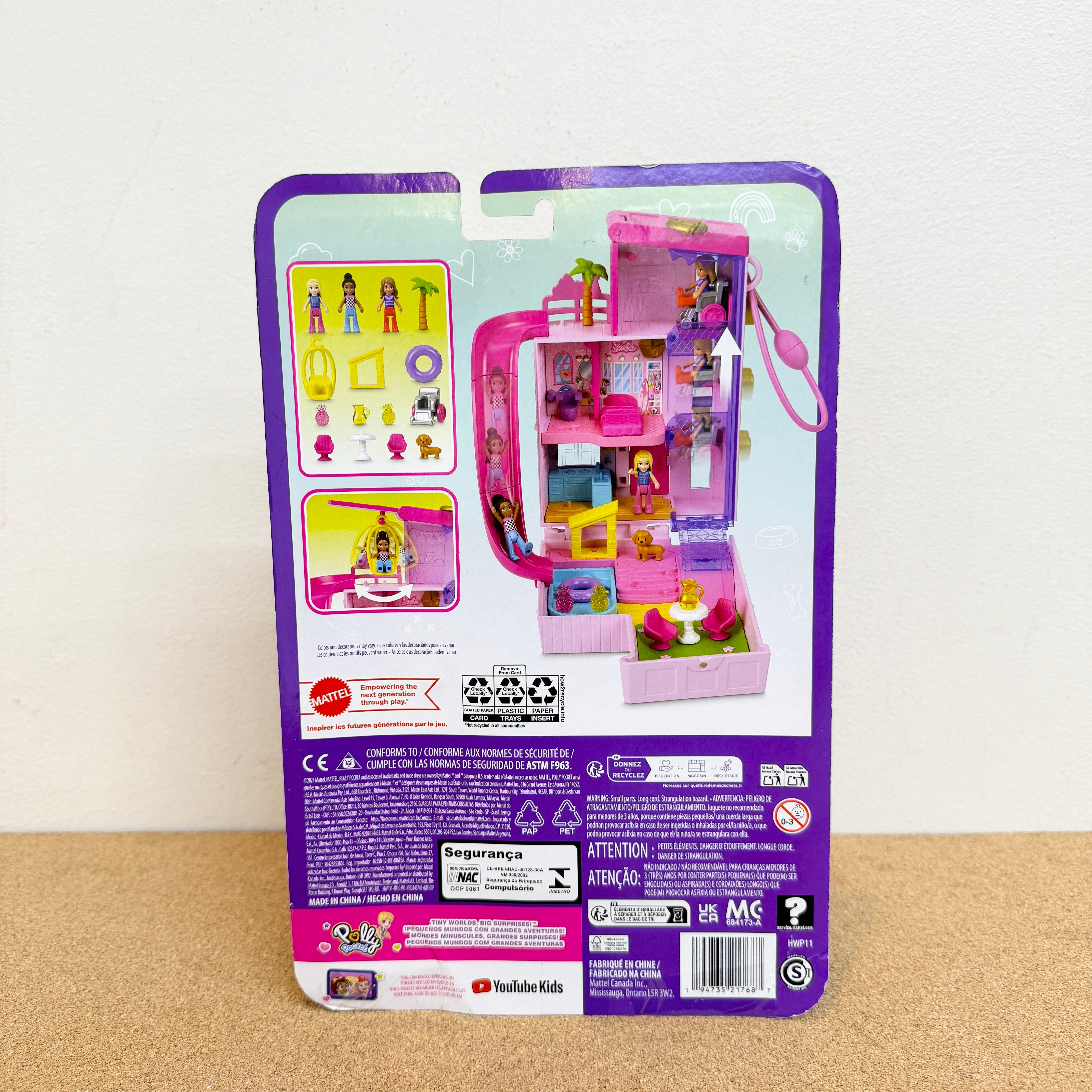 Polly Pocket Barbie Dreamhouse Compact Dollhouse Playset