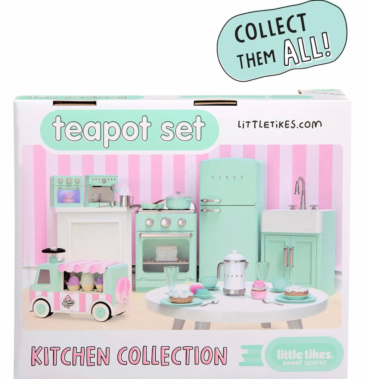 Little Tikes Sweet Spaces Tea Set - Sea Foam