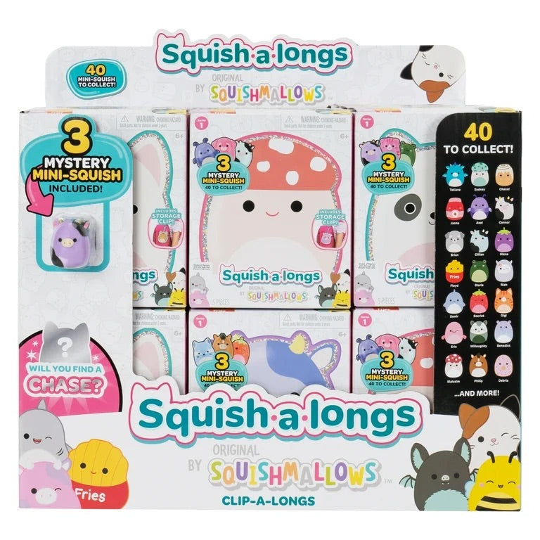 Squish-A-Longs by Squishmallows Clip A Long Series