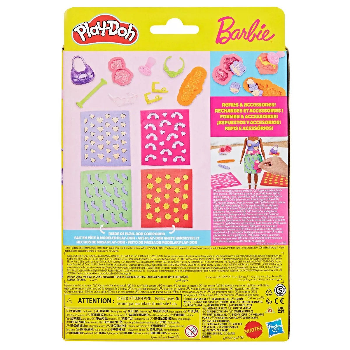Play Doh Barbie Flowers and Florals Pattern Pack