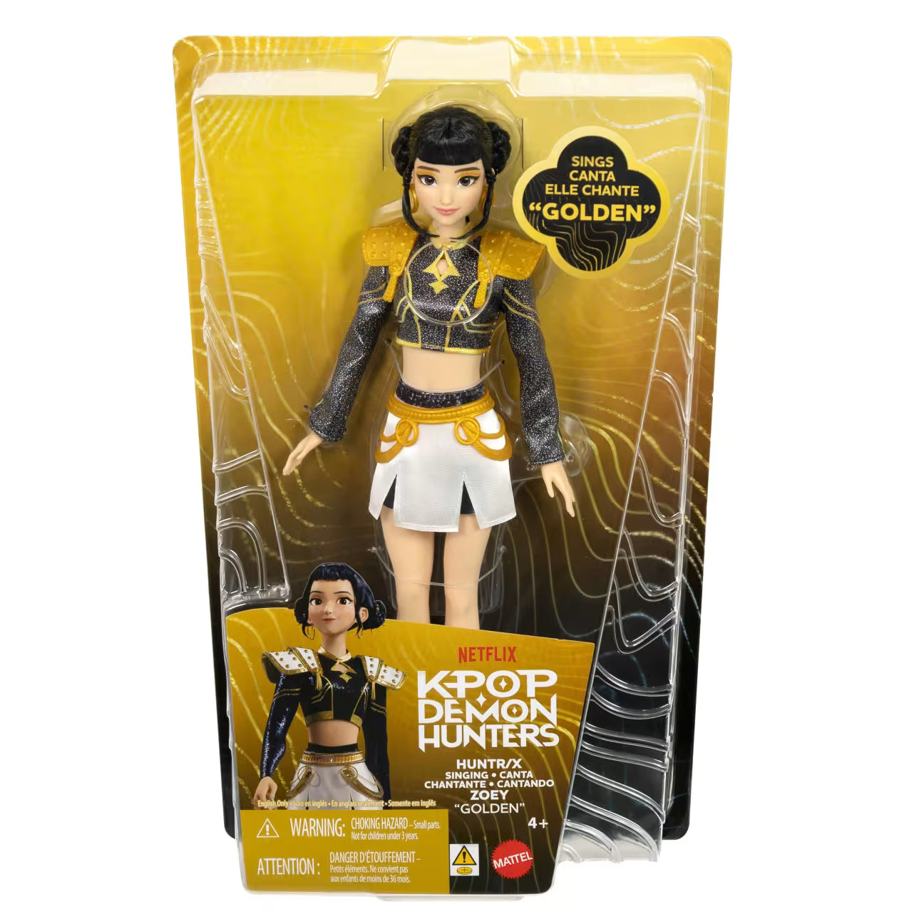 Kpop Demon Hunters HUNTR/X Zoey “Golden” Singing Doll