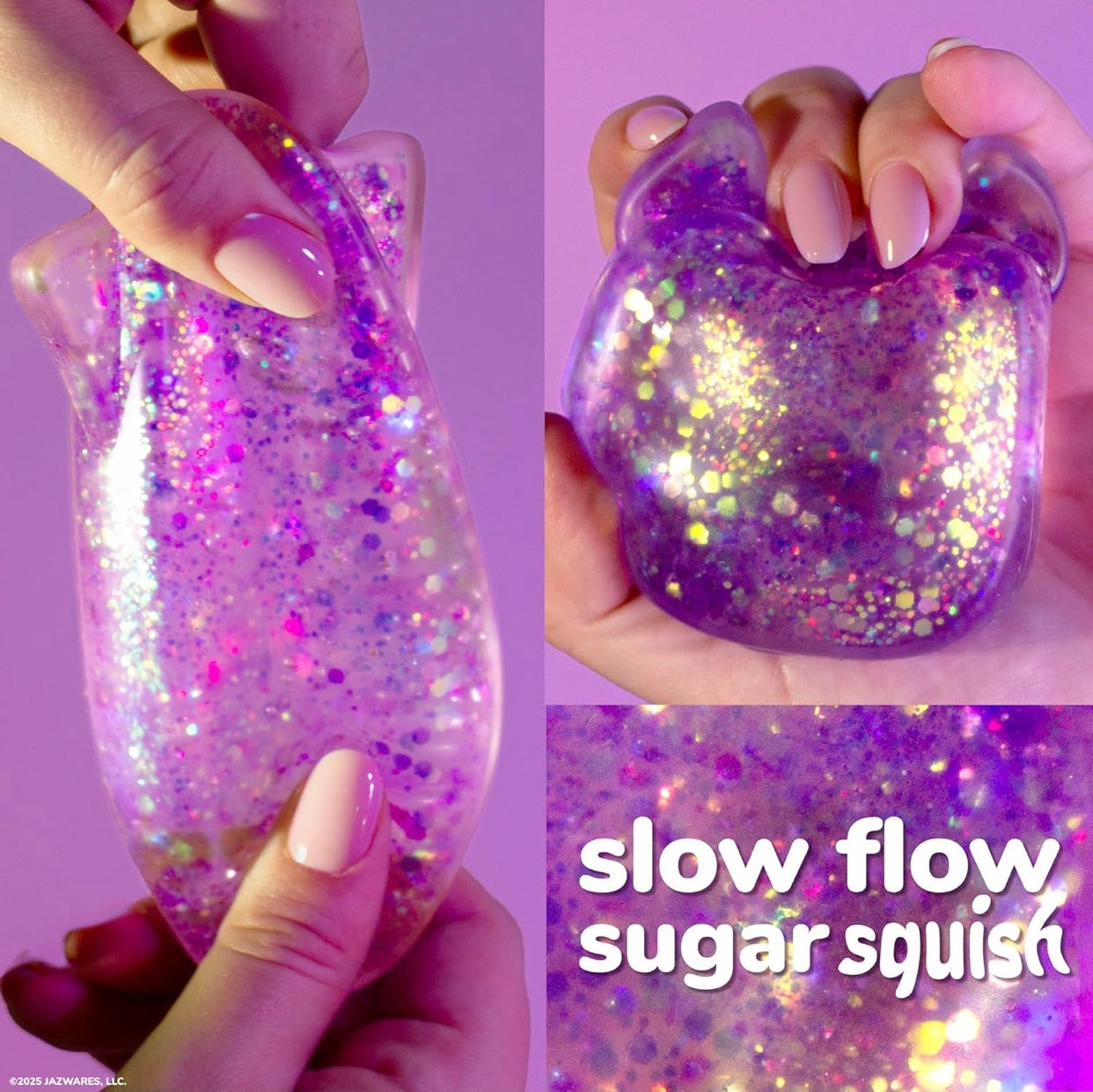 Squishmallows Slimygloop Purple Gelli Gels Squeeze Toy