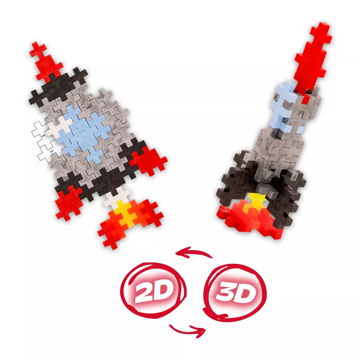 Plus-Plus Puzzle By Number Activity Pad - Space