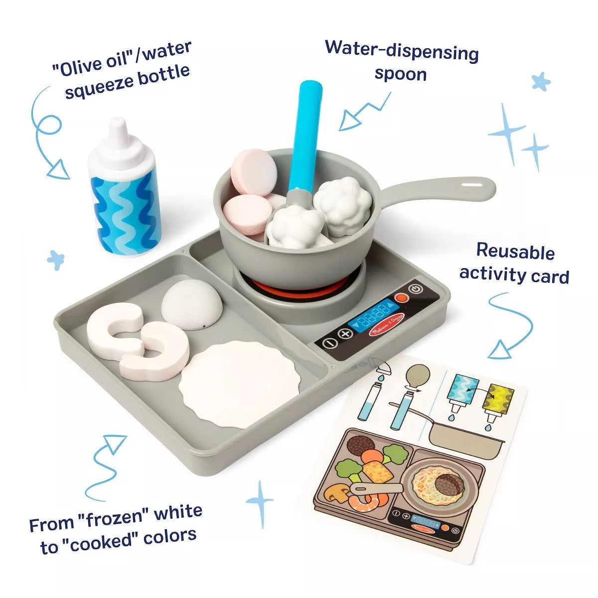 Melissa & Doug Water Wow Saute & Serve Playset