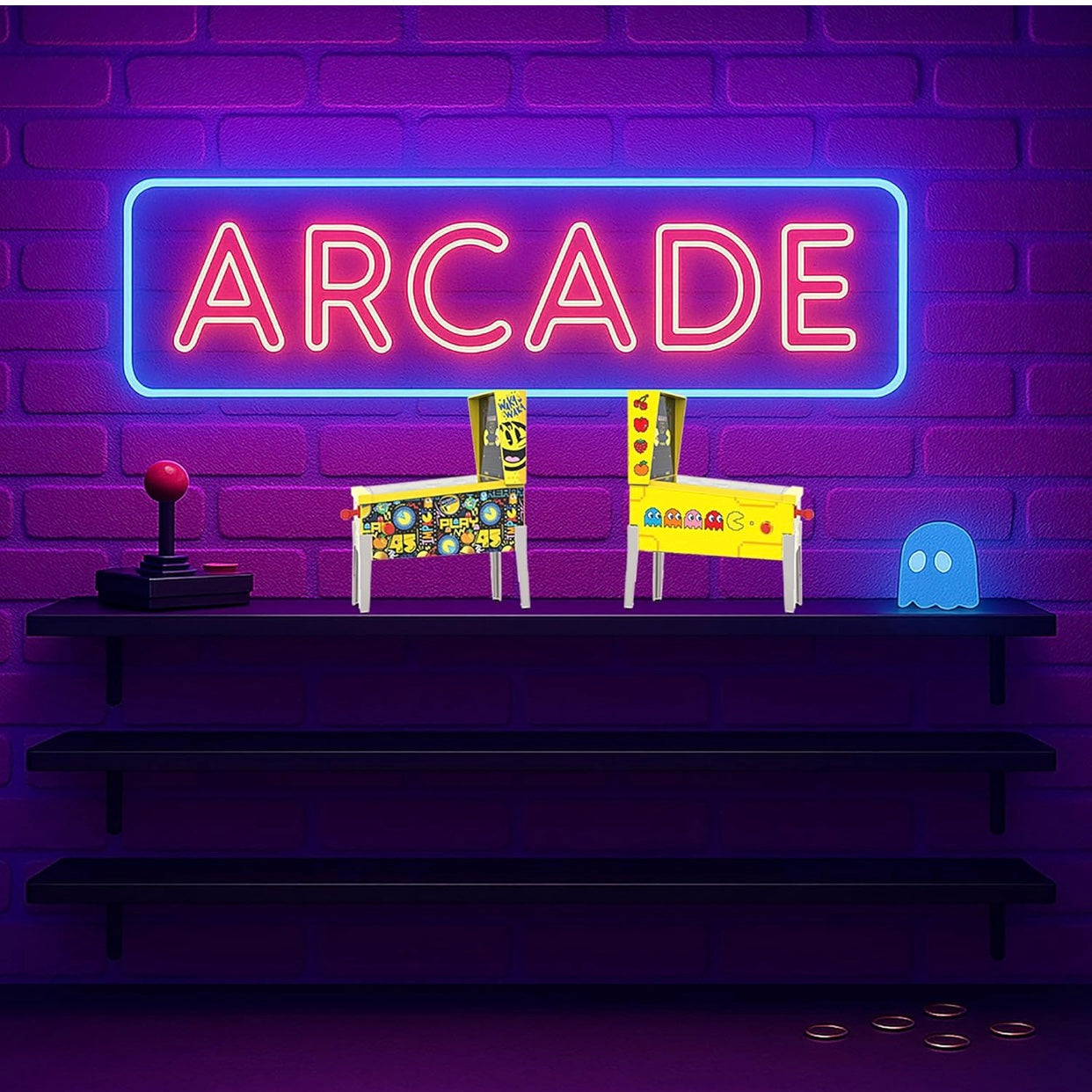 Pac-Man Mini Arcade Pinball Collector 45th Anniversary Edition