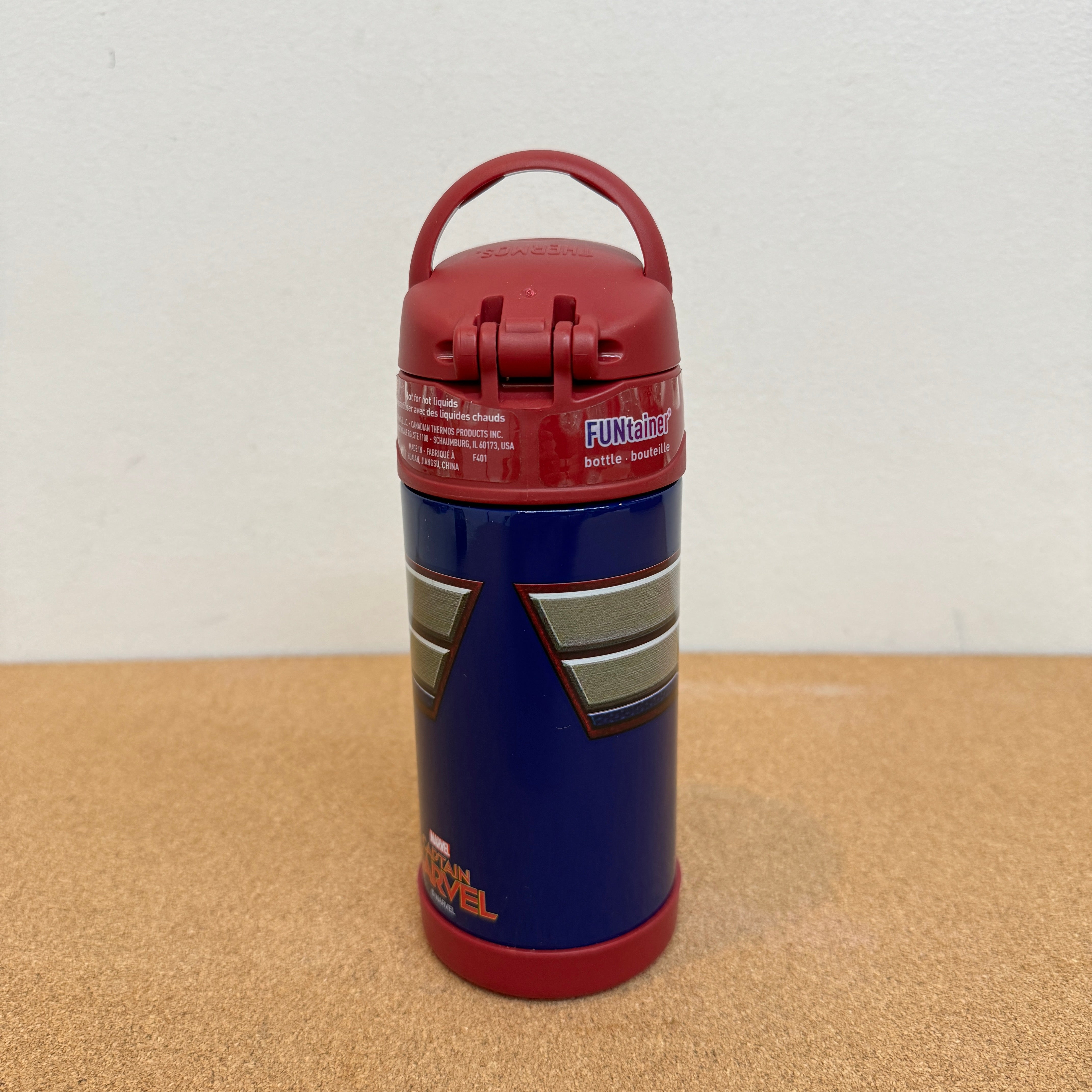 Thermos 12oz Funtainer Water Bottle - Captain Marvel