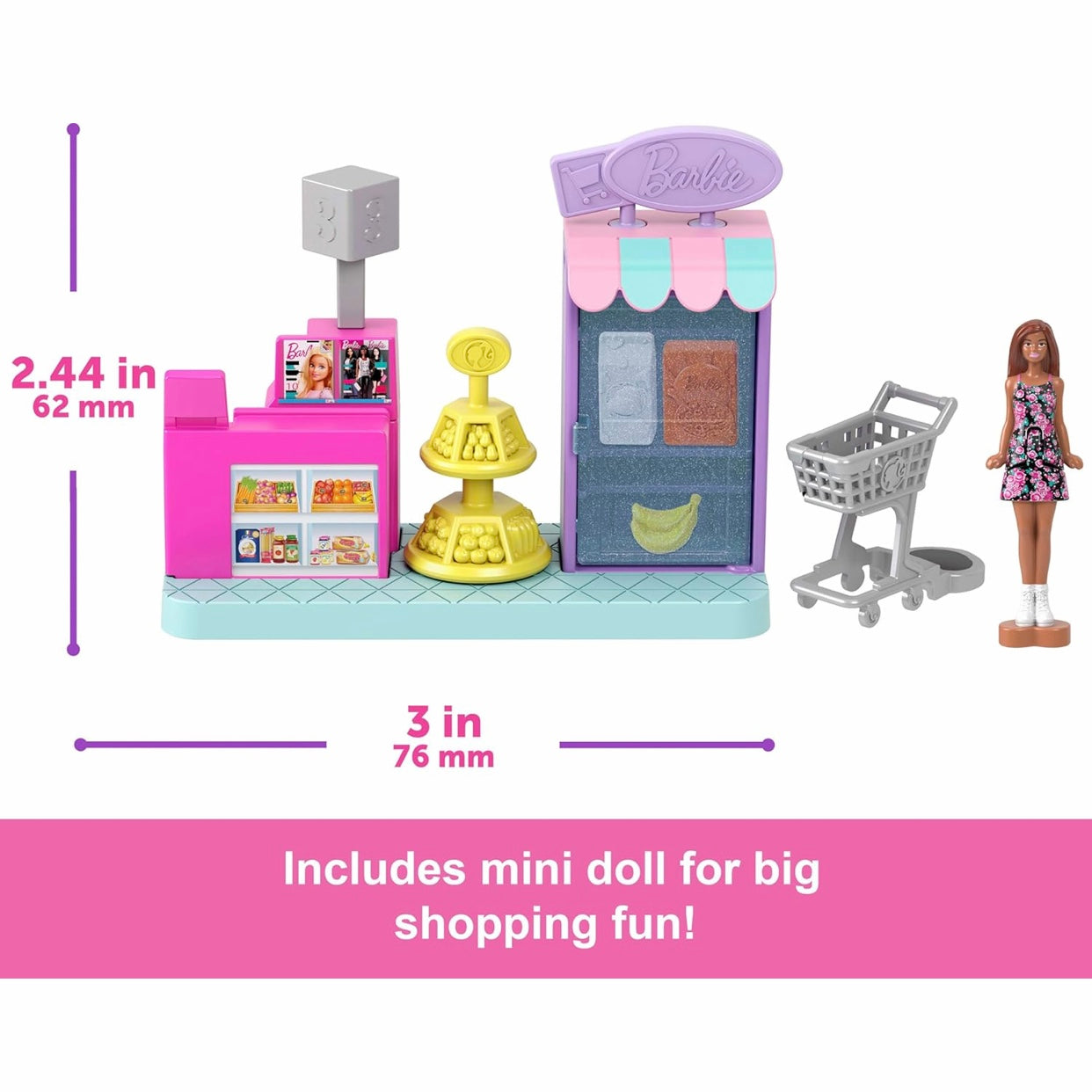 Barbie Mini Barbieland Collectibles Supermarket Playset