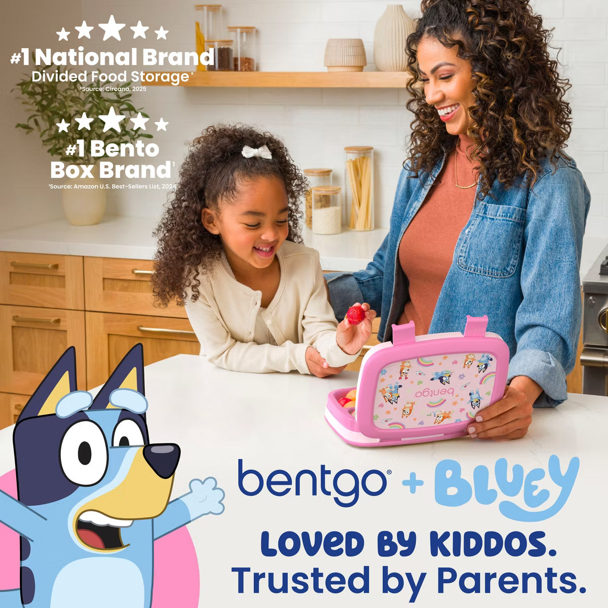 Bentgo Bluey Durable & Leak-Proof Lunchbox - Heart & Crafts
