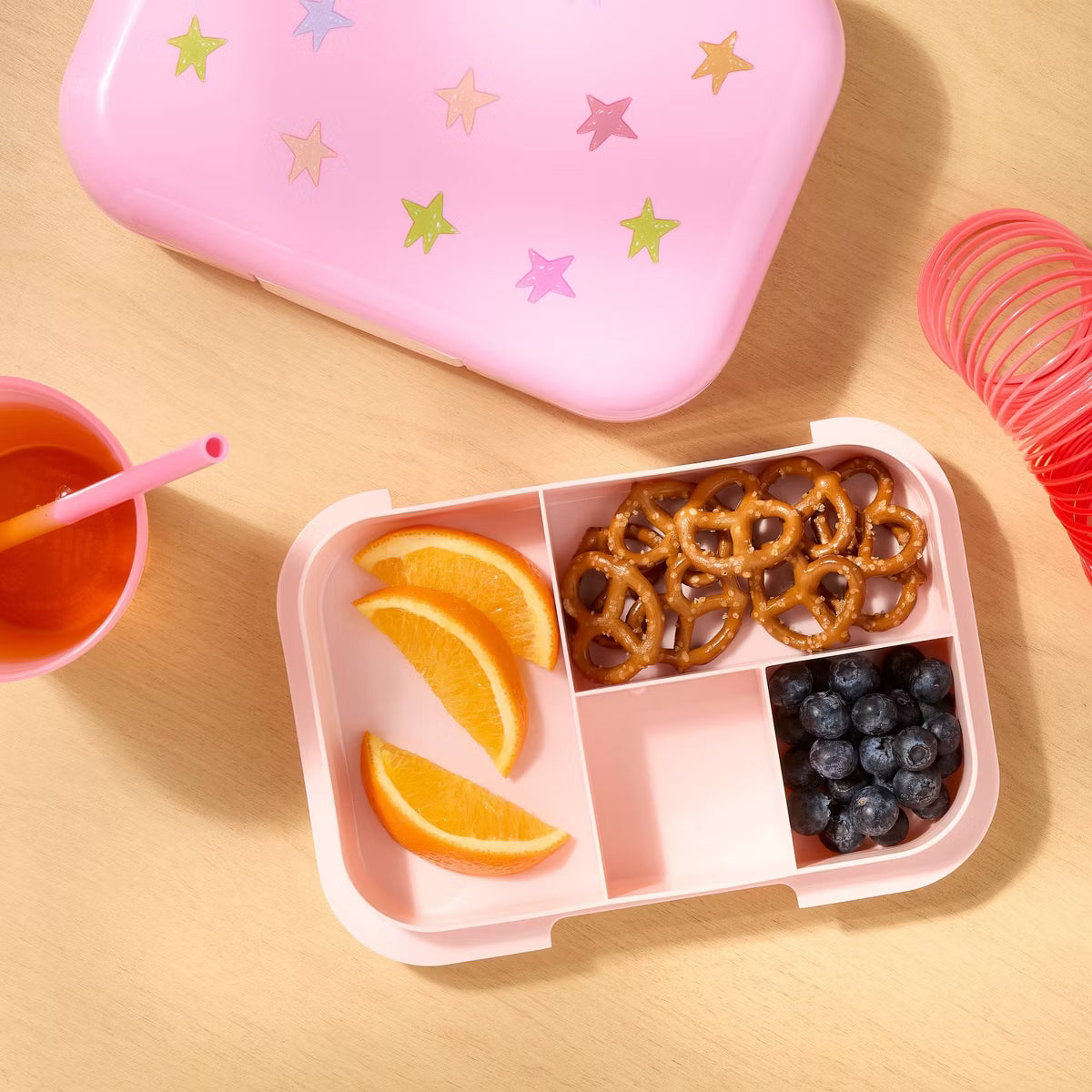 Pillowfort Bento Box 26Fl oz Food Storage - Pink