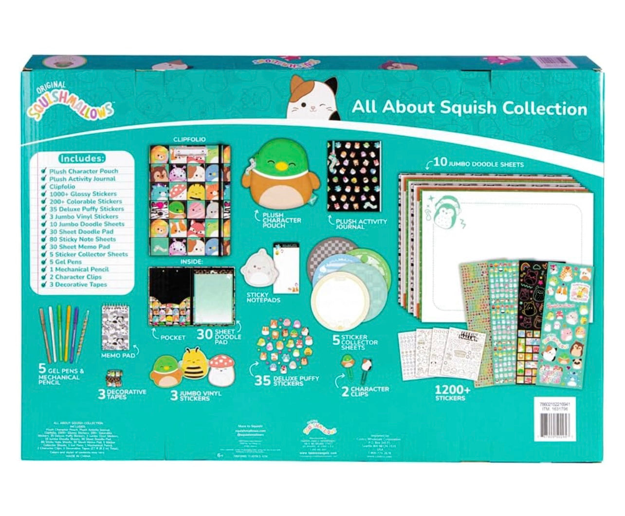 Squishmallows All About Squish Collection Stationery Set- Avery Duck