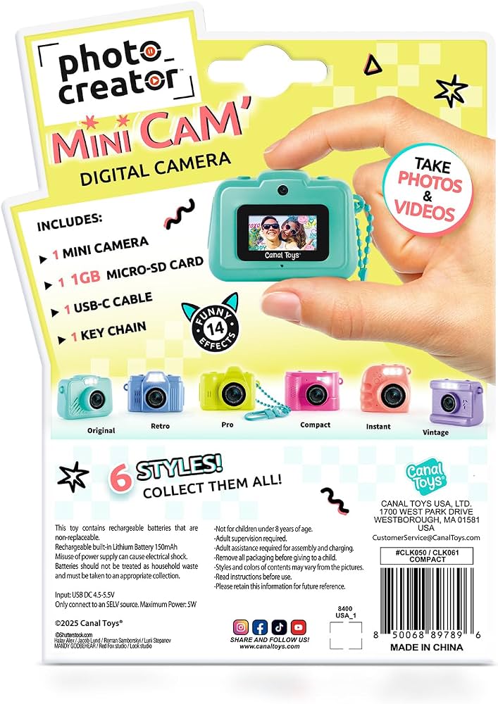 Photo Creator Mini’Cam Compact Digital Camera Pink