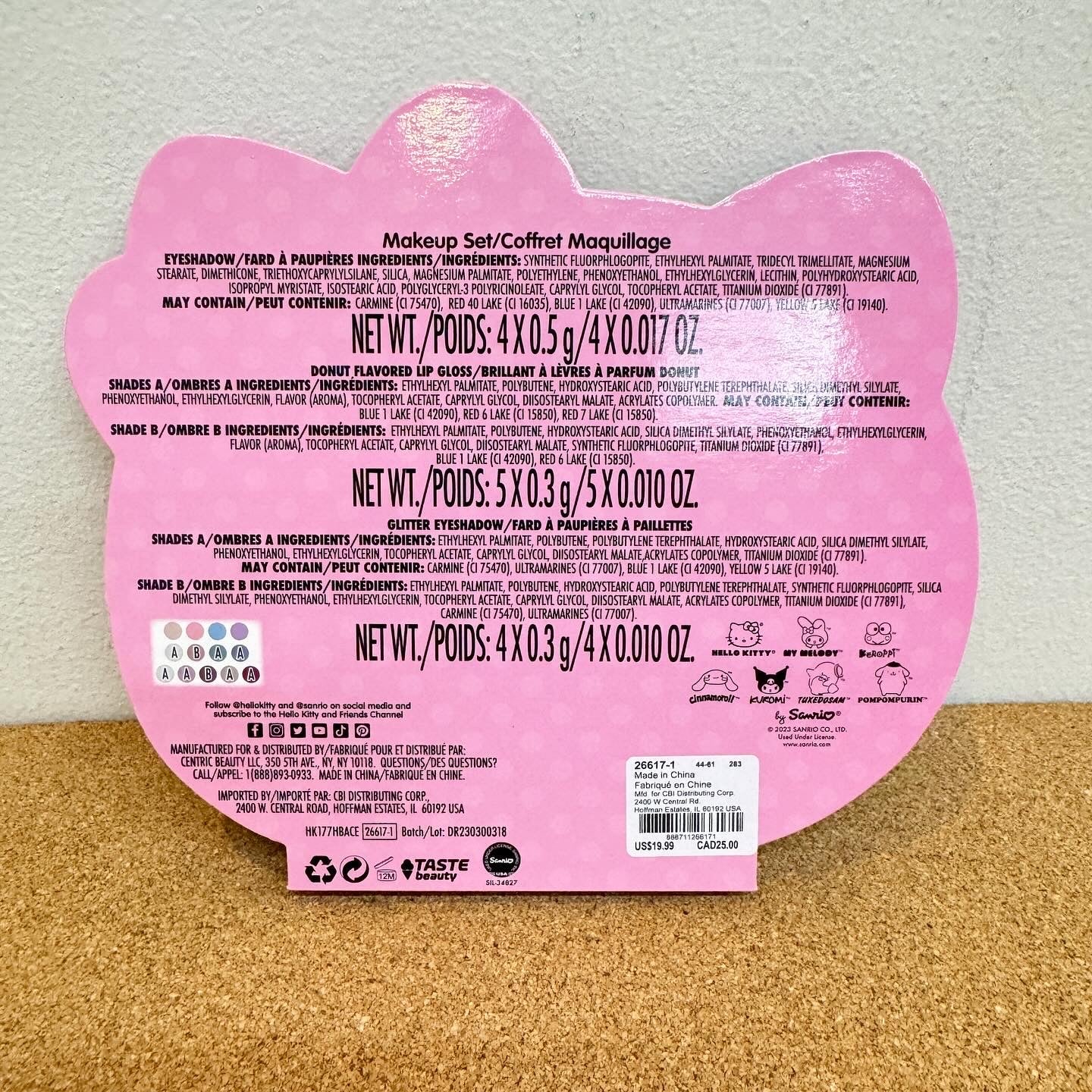 Hello Kitty & Friends Cafe Donut Make Up Palette