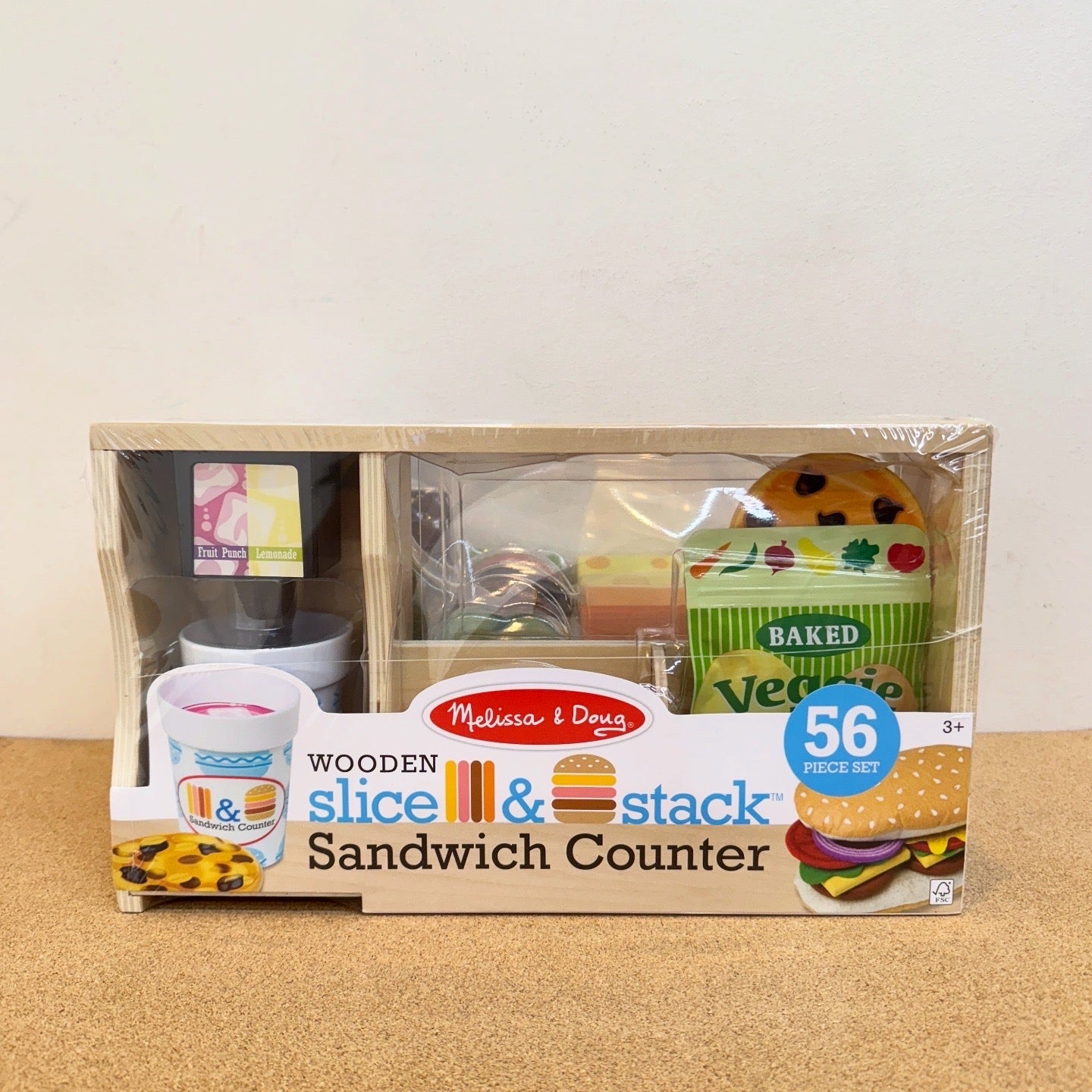Melissa & Dough Wooden Slice & Stack Sandwich Counter