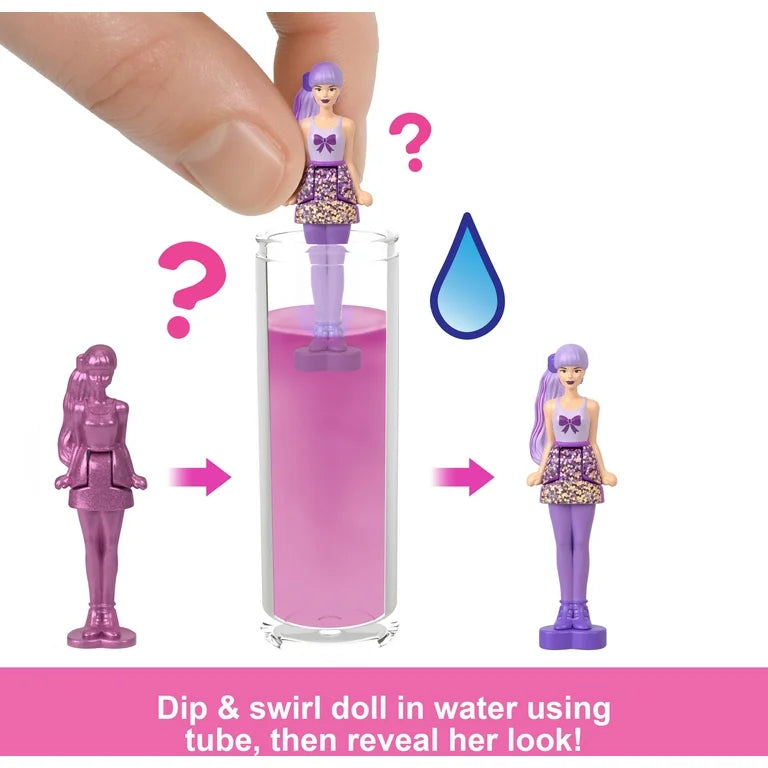 Barbie Mini BarbieLand Color Reveal Doll with Surprise Water Reveal