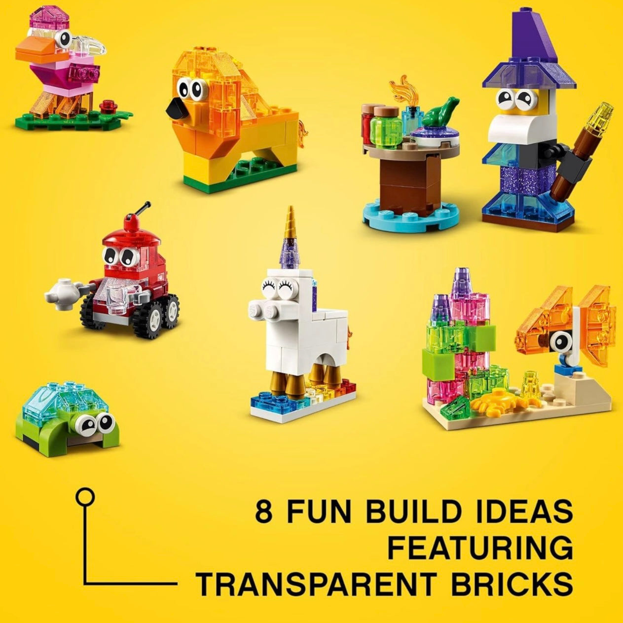 Lego Creative Transparent Bricks Building Set