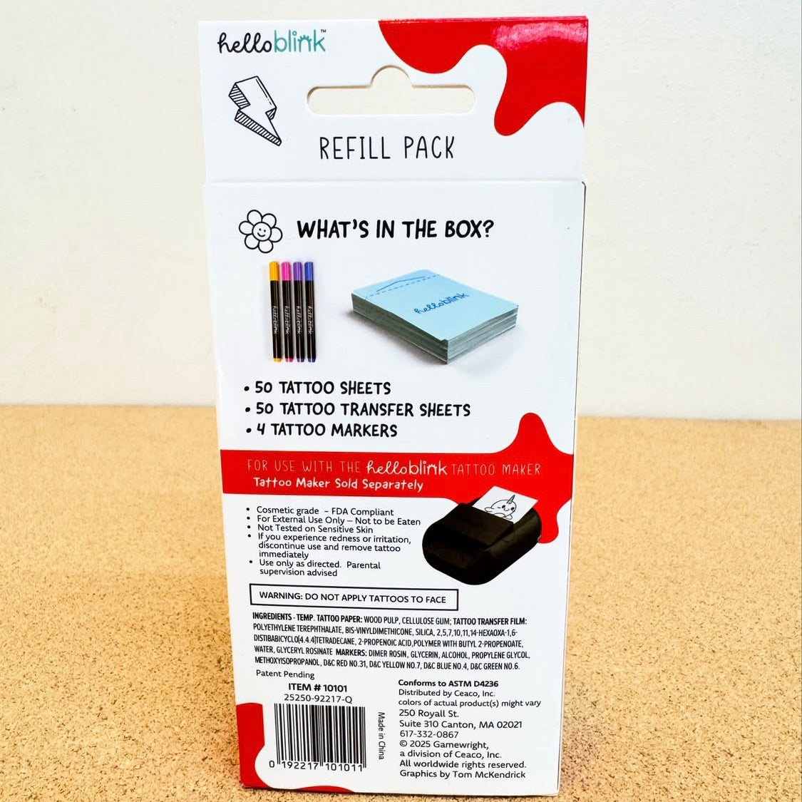 Hello Blink Tattoo Maker Refill Pack