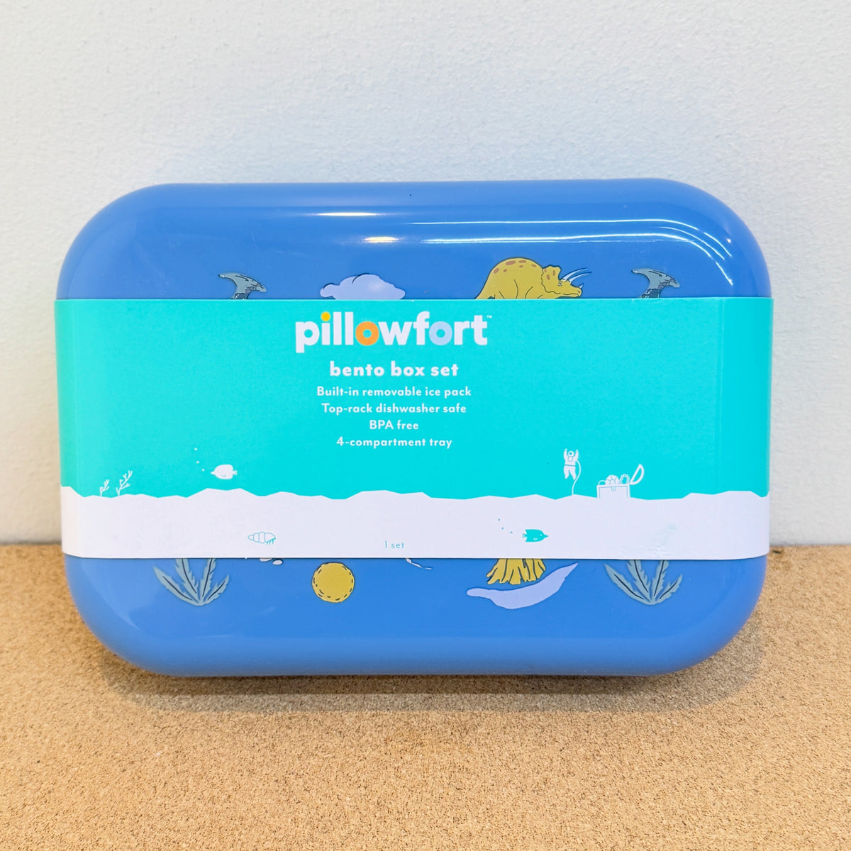 Pillowfort Bento Box 26fl oz Food Storage - Blue