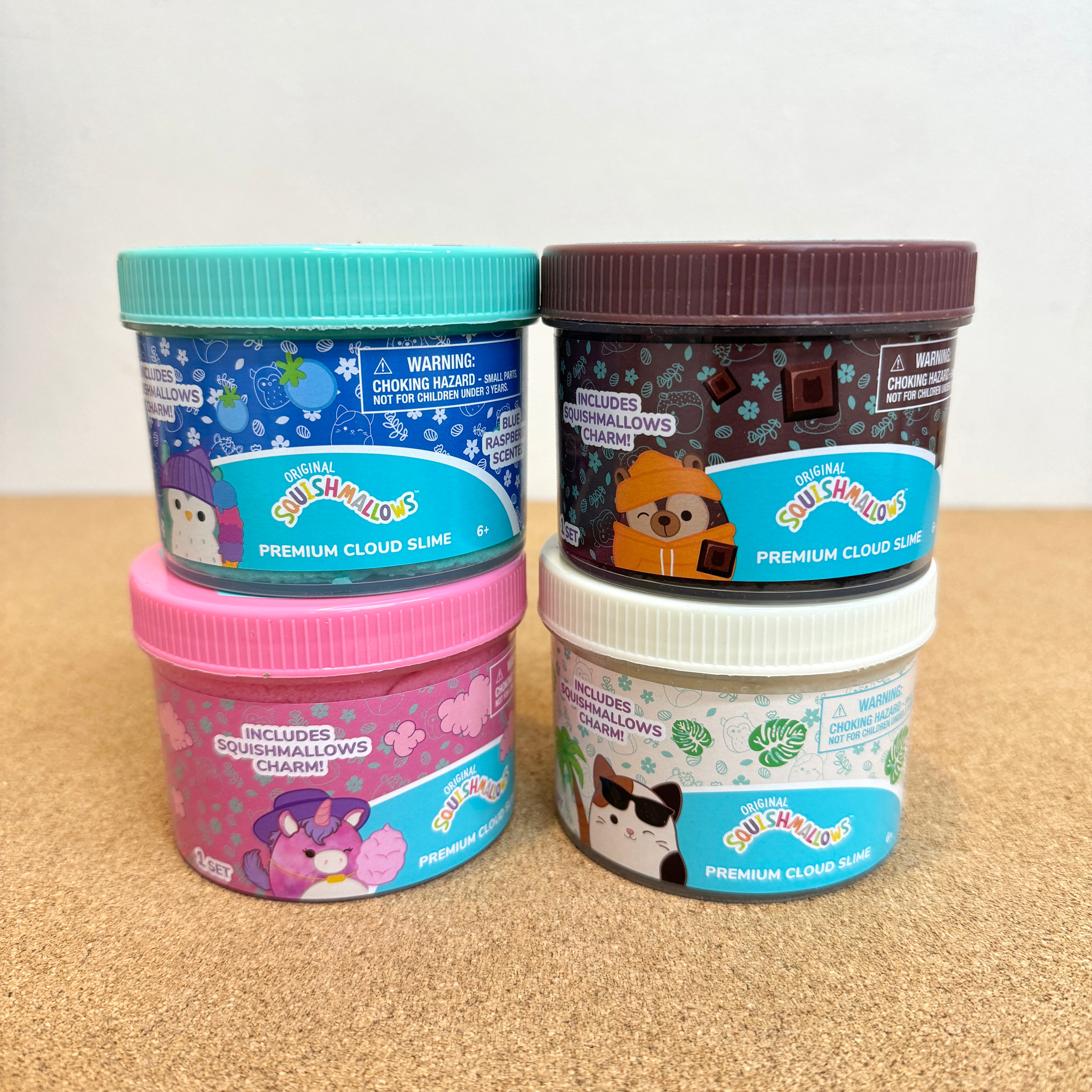 Squishmallows Premium Scented Slime 4Pk 8oz