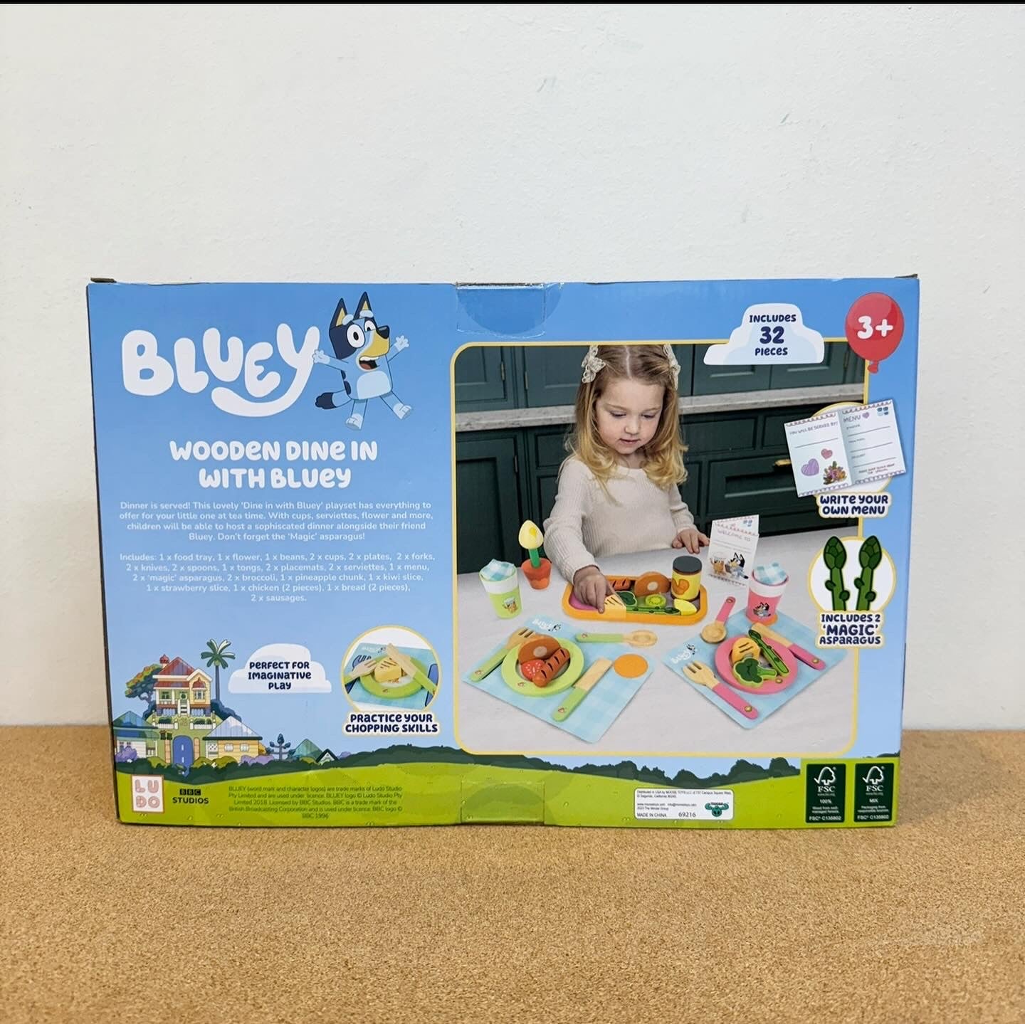 Bluey Wooden Dine In with Bluey Set