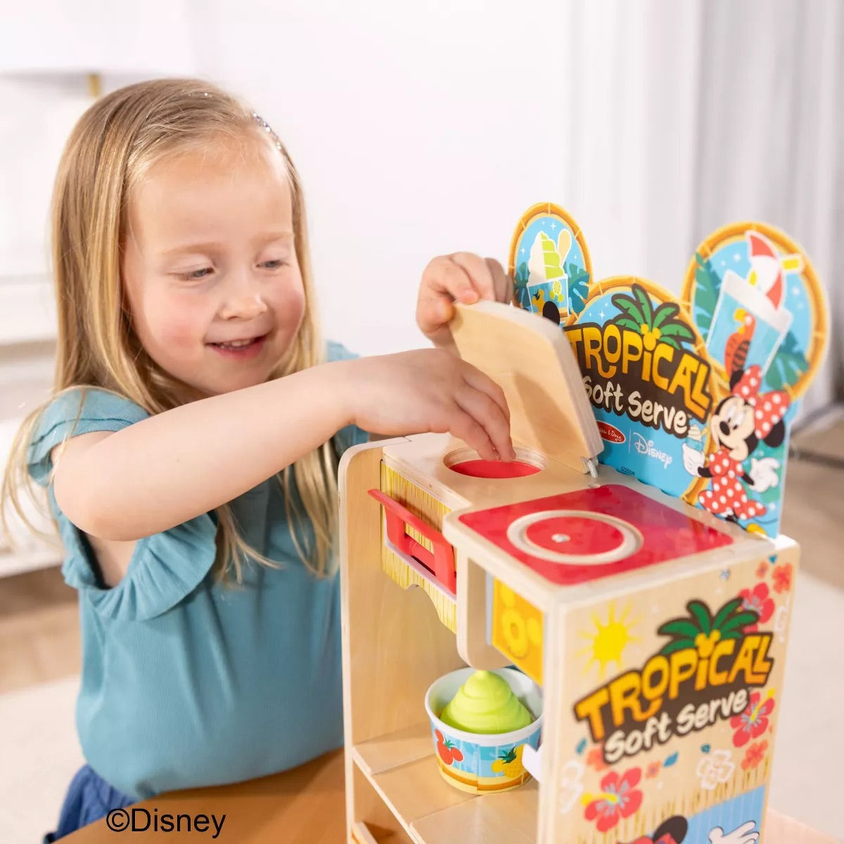 Melissa & Doug Disney Tropical Soft Serve Ice Cream Wooden Playset