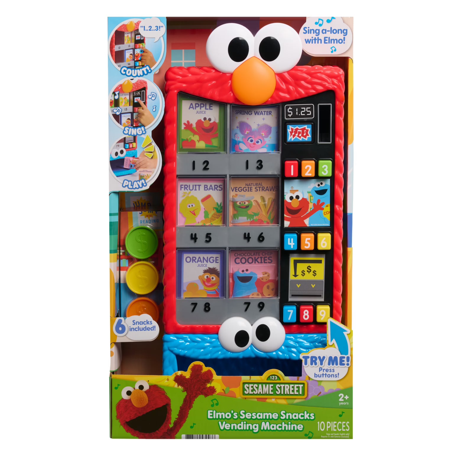 Sesame Street Elmo’s Sesame Snacks Vending Machine Toy