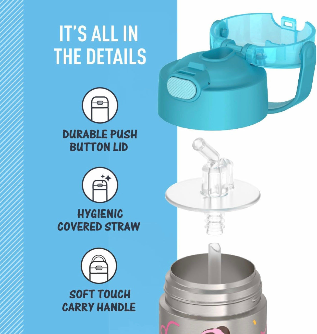 Thermos Funtainer 12oz Water Bottle - Ms. Rachel