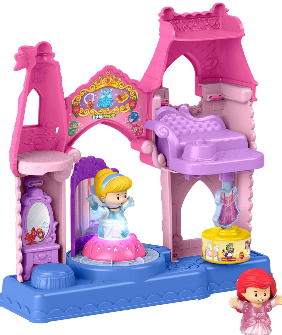 Fisher Price Little People Disney Princess Shimmer & Glow Dress Shop Playset