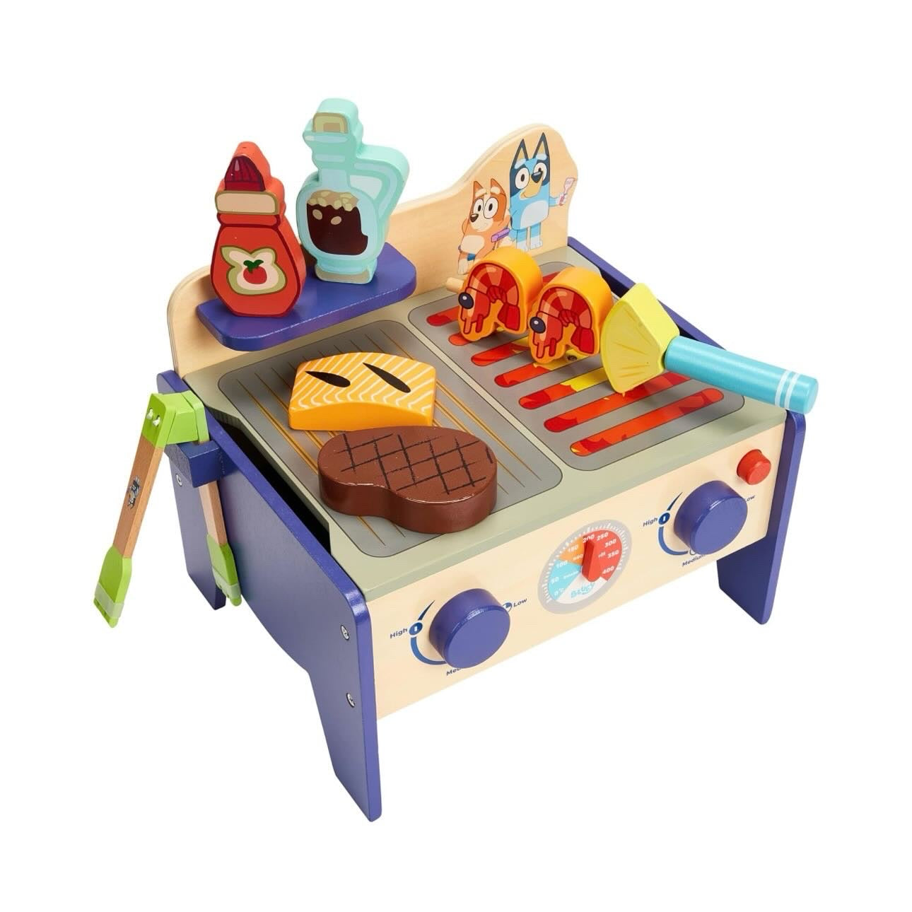 Bluey Wooden Bbq and Salad Set