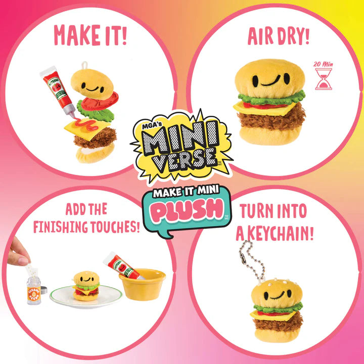 Miniverse Make It Mini Plush DIY Food-Themed Plush Collectibles