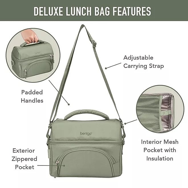 Bentgo Deluxe Insulated Lunch Set - Khaki Green