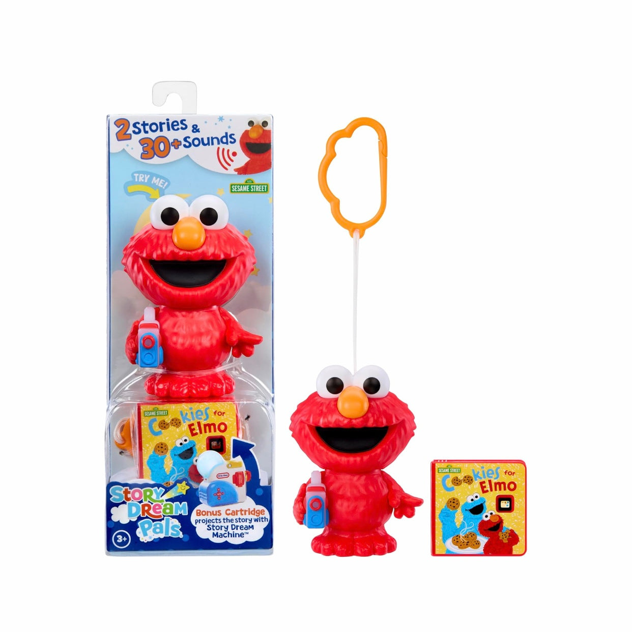 Little Tikes Story Dream Pals Sesame Street Elmo Interactive Figure with Bunos Cartridge