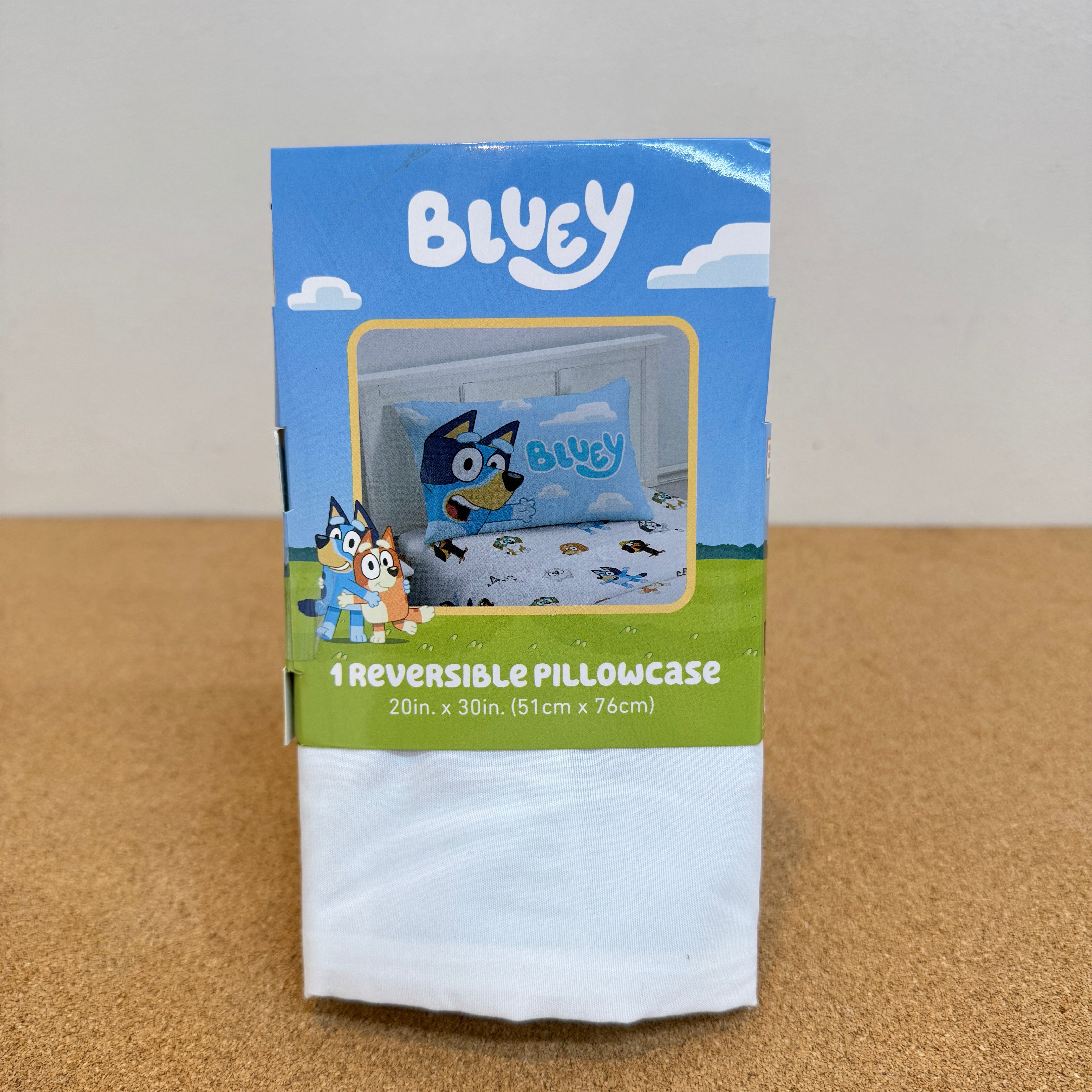 Bluey Kids Reversible Pillowcase 20In x 30In