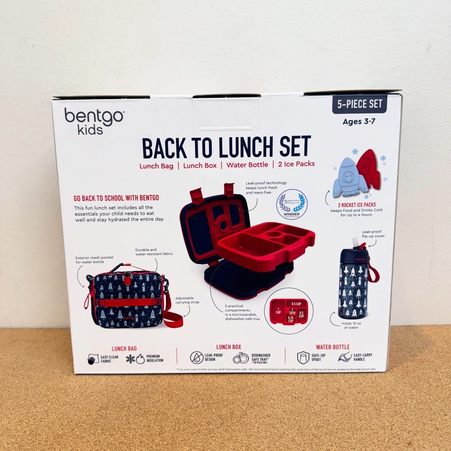 Bentgo Kids Back to Lunch Set - Rocket