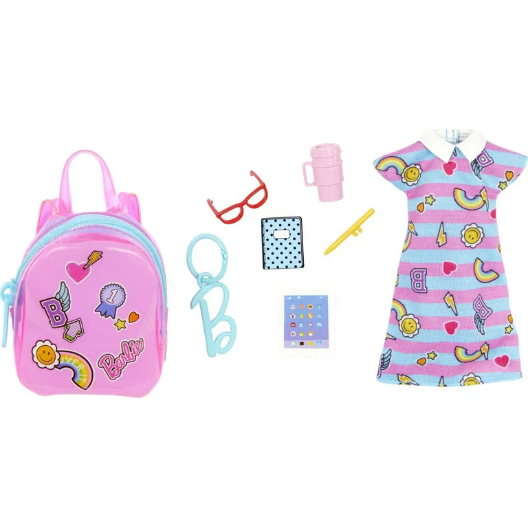 Barbie Clothes Deluxe Bag with School Outfit & Accessories