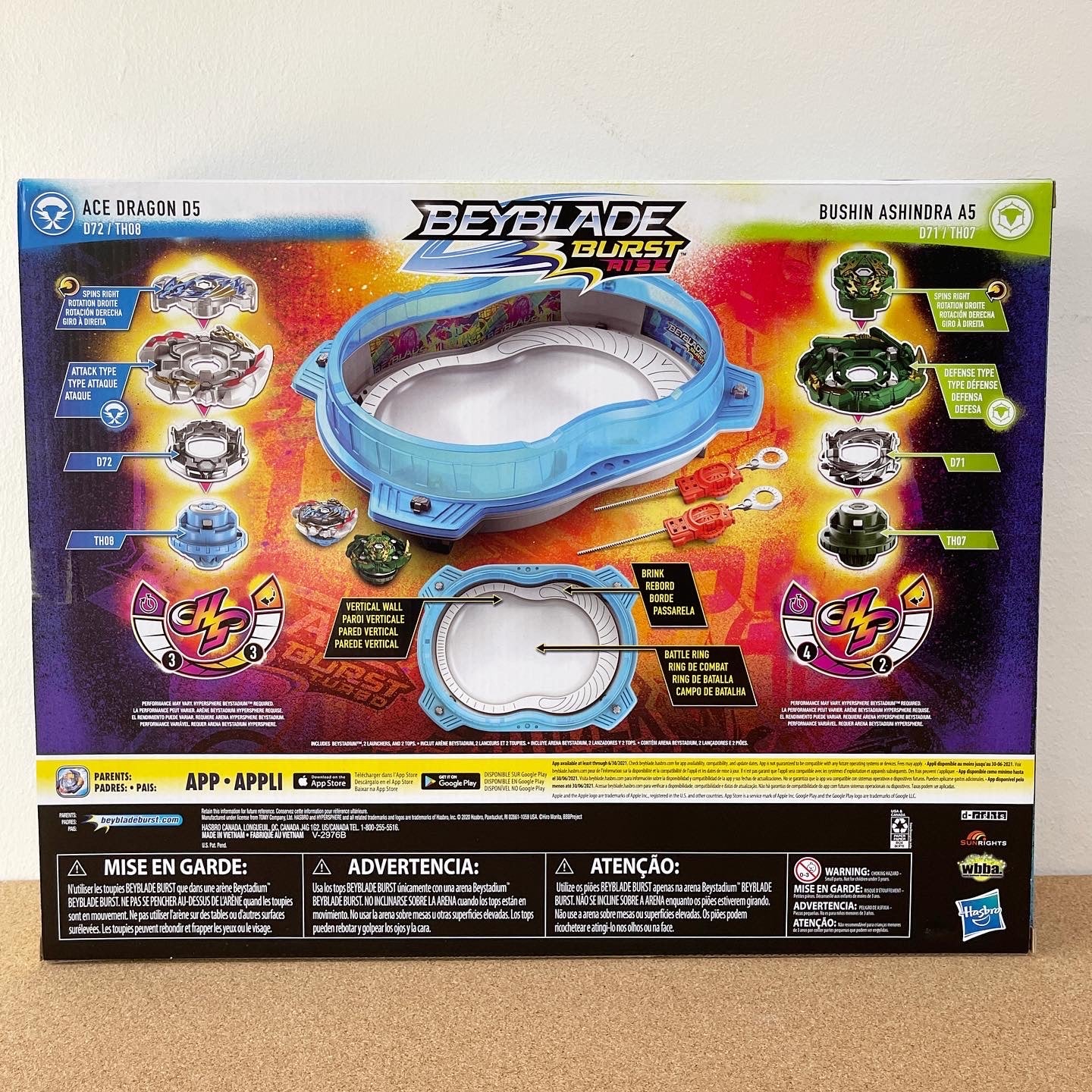 Beyblade Burst Rise Hyper Sphere Vertical Drop Battle Set