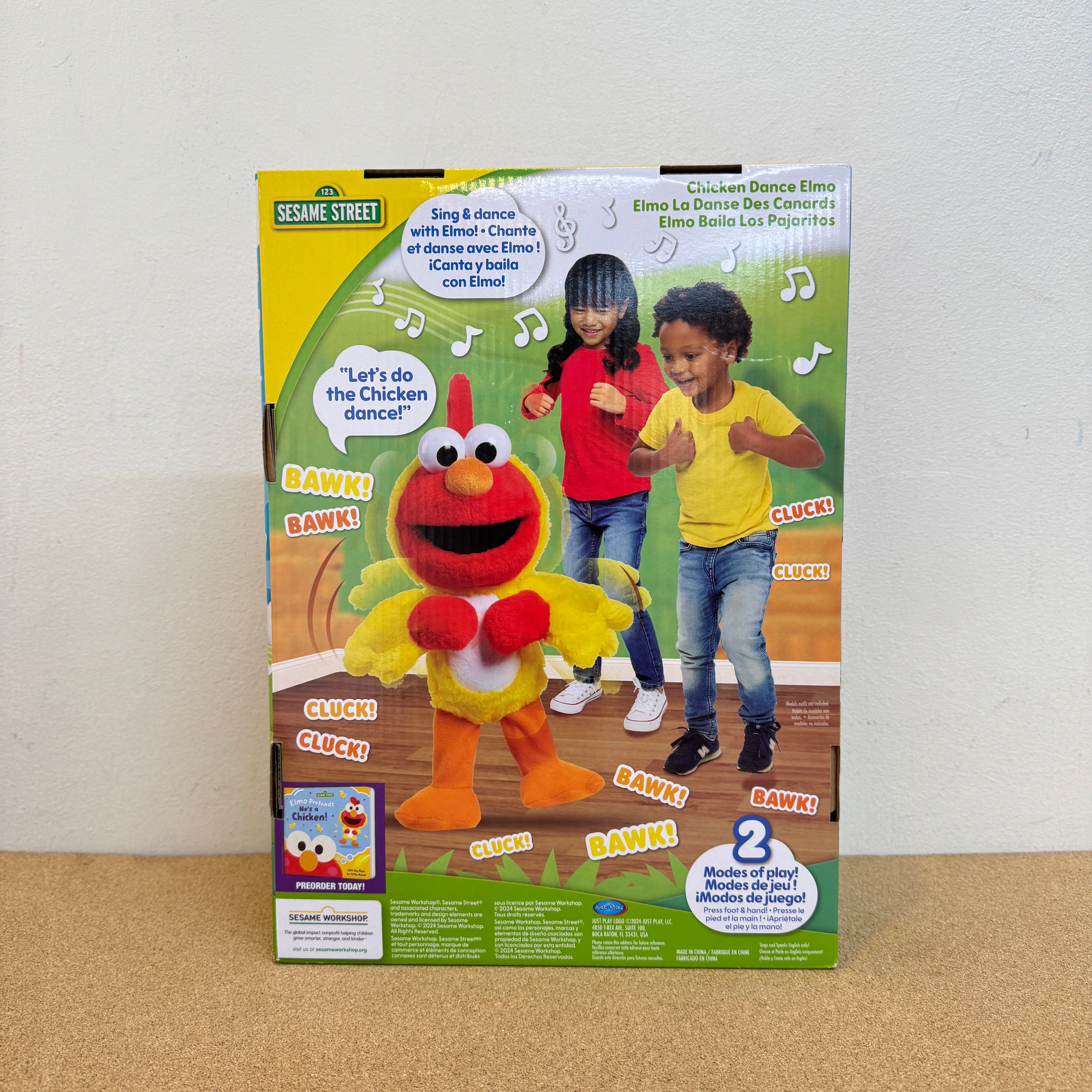 Sesame Street Chicken Dance Elmo Plush 13”