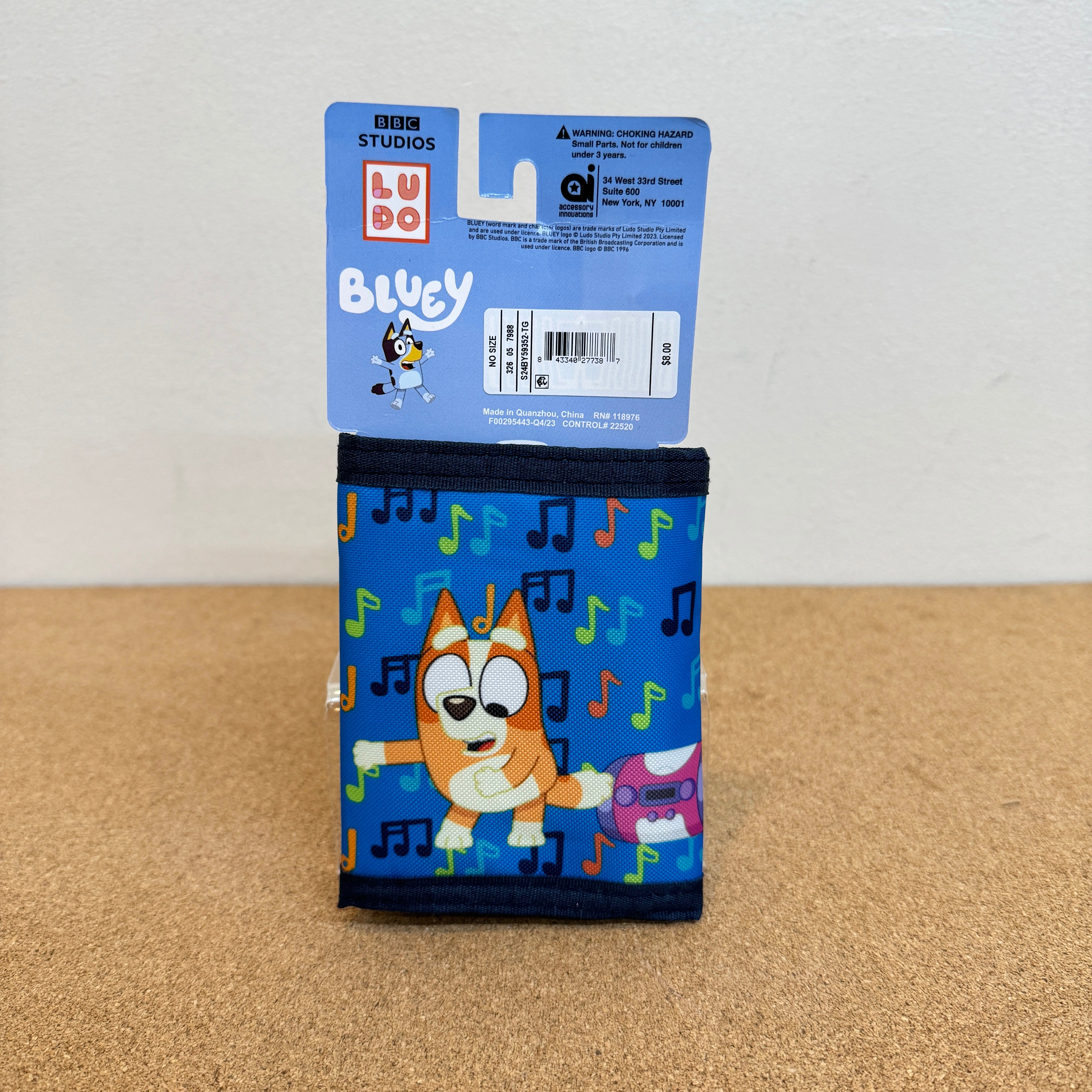 Bluey Kids Trifold Wallet